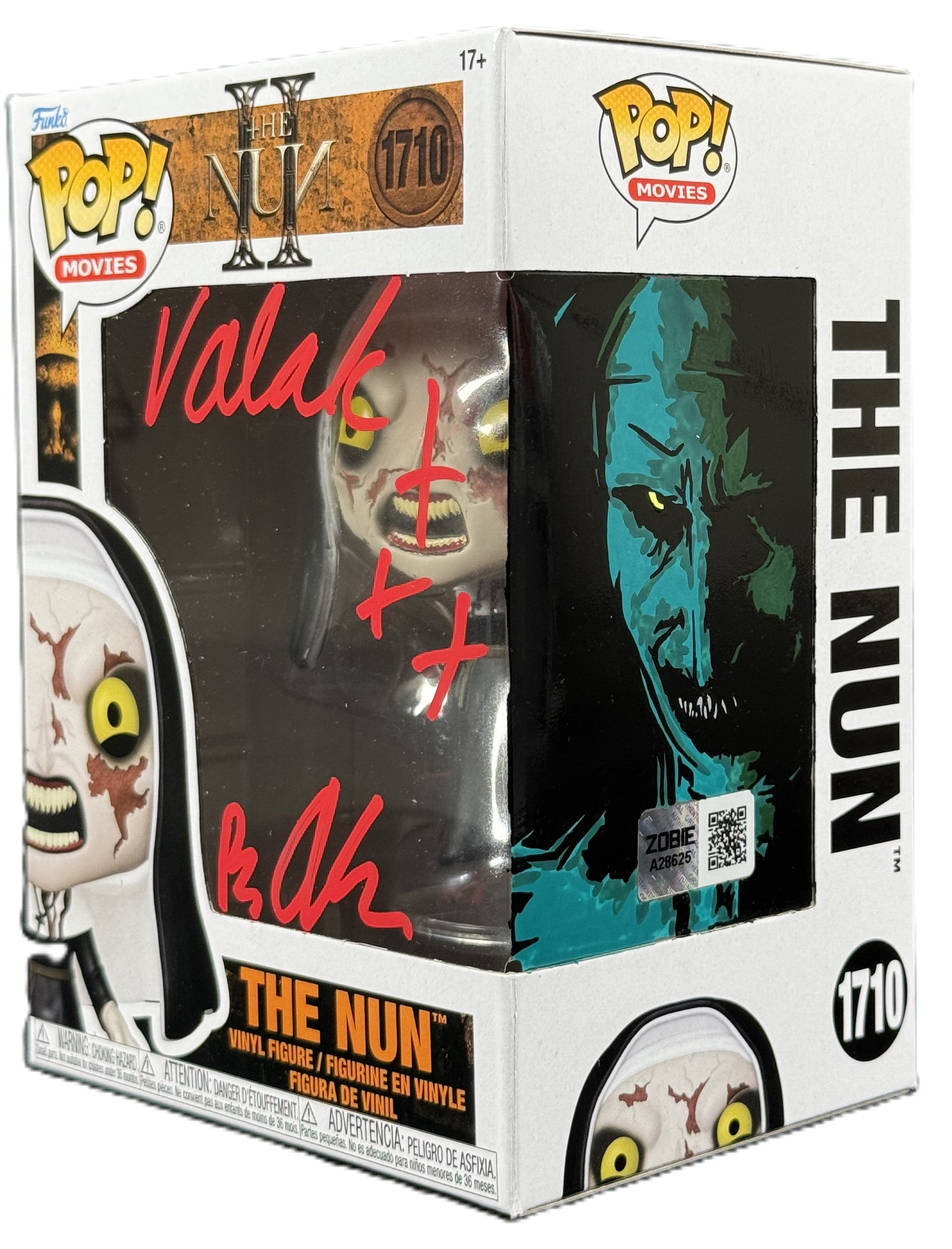 Bonnie Aarons Signed Funko Pop The Nun II Sketched Autographed Zobie C bonnie-aarons-signed-funko-pop-the-nun-ii-sketched-autographed-zobie-c