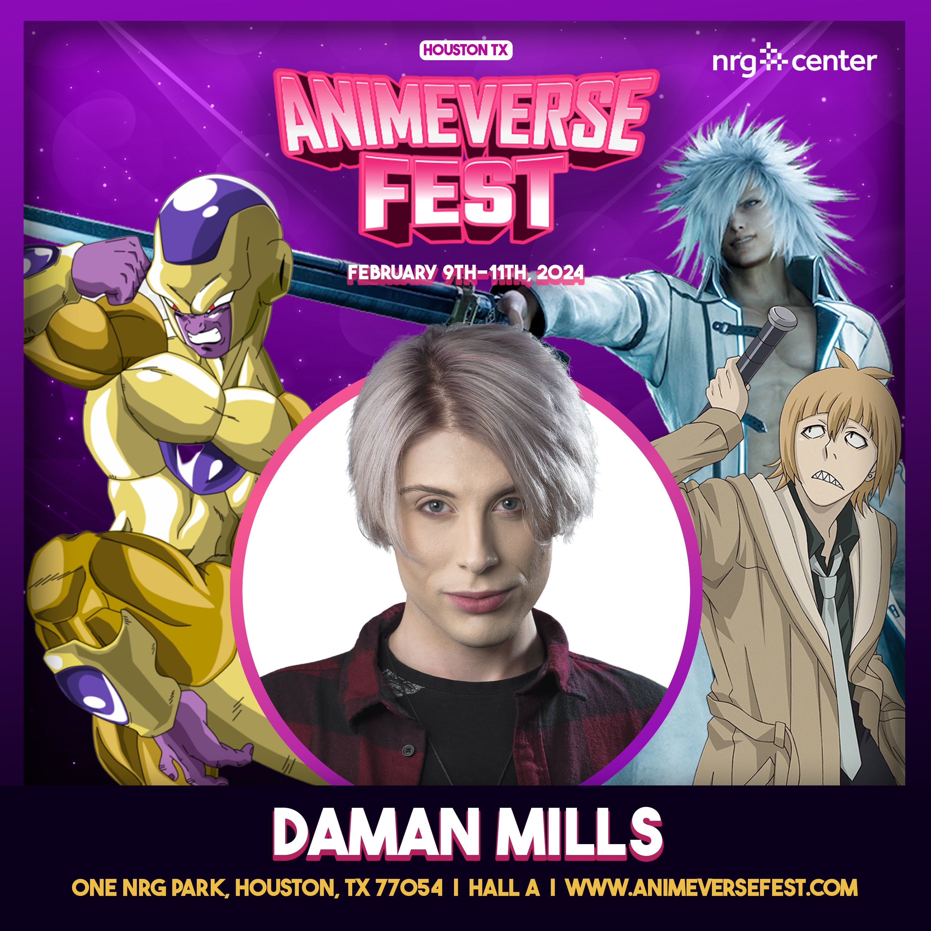 Daman Mills Official Autograph MailIn Service AnimeVerse Fest 2024