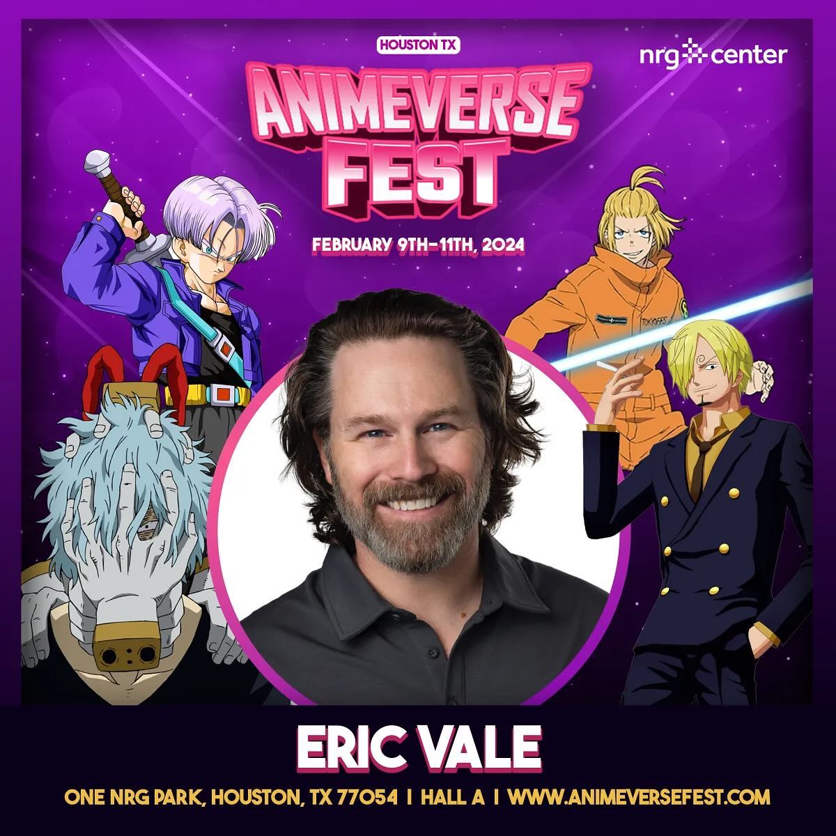 Eric Vale Official Autograph MailIn Service AnimeVerse Fest 2024