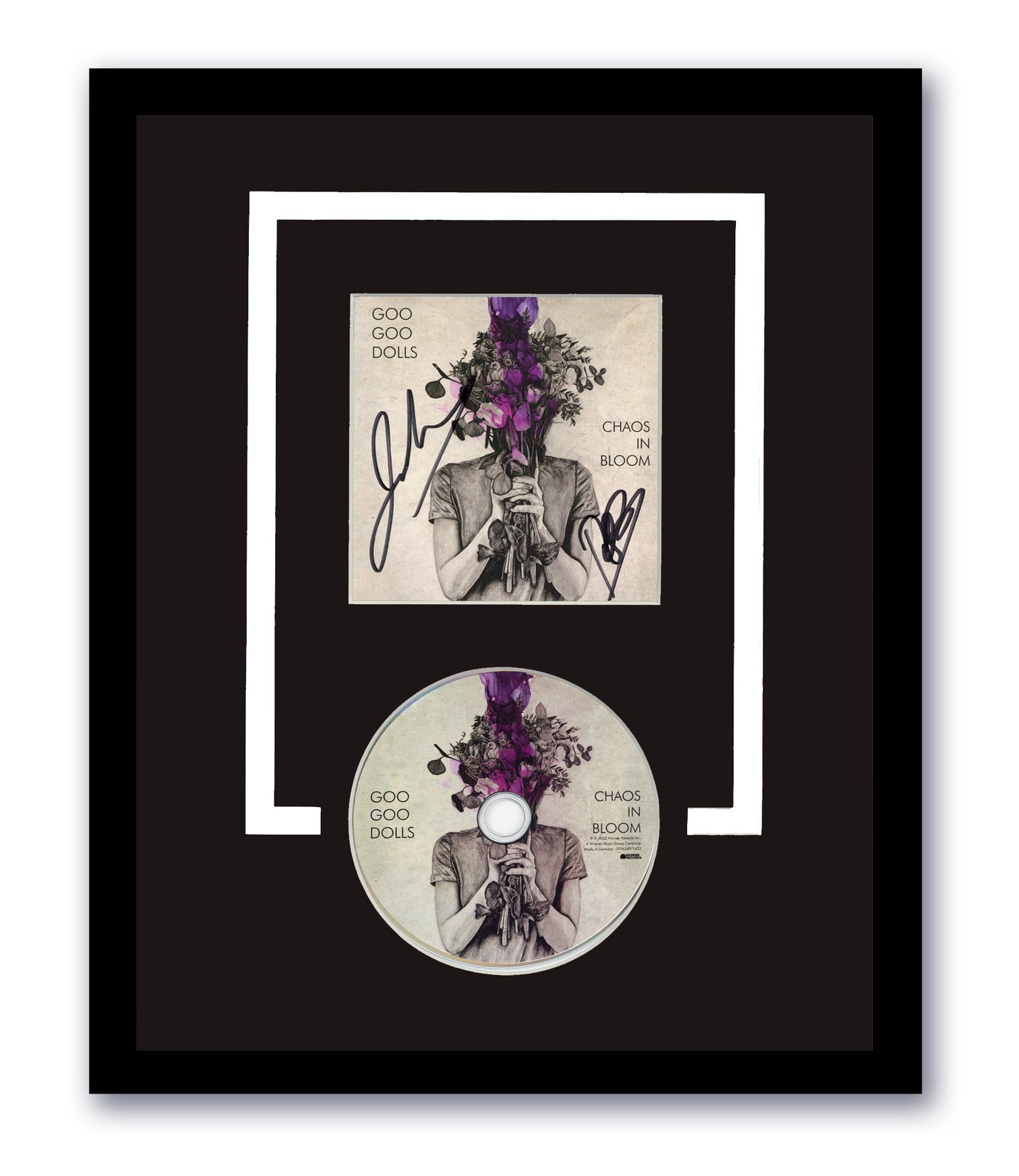 Goo Goo Dolls Signed Chaos in Bloom CD Custom Framed Autographed ACOA
