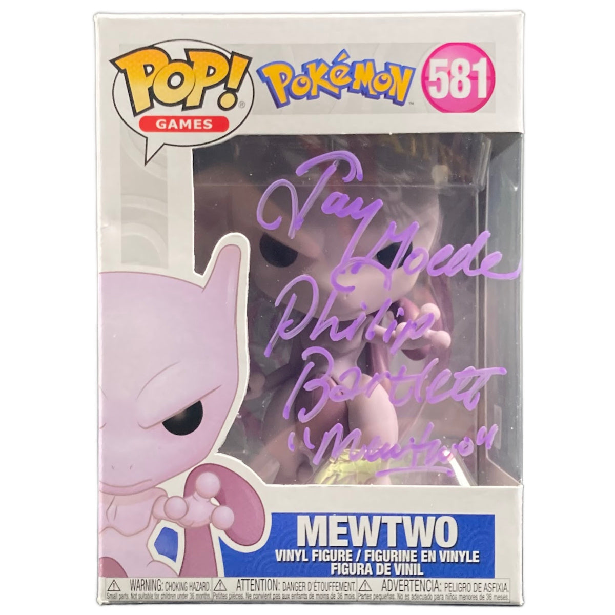 Jay Goede Signed Funko POP POKEMON Mewtwo Autographed JSA COA