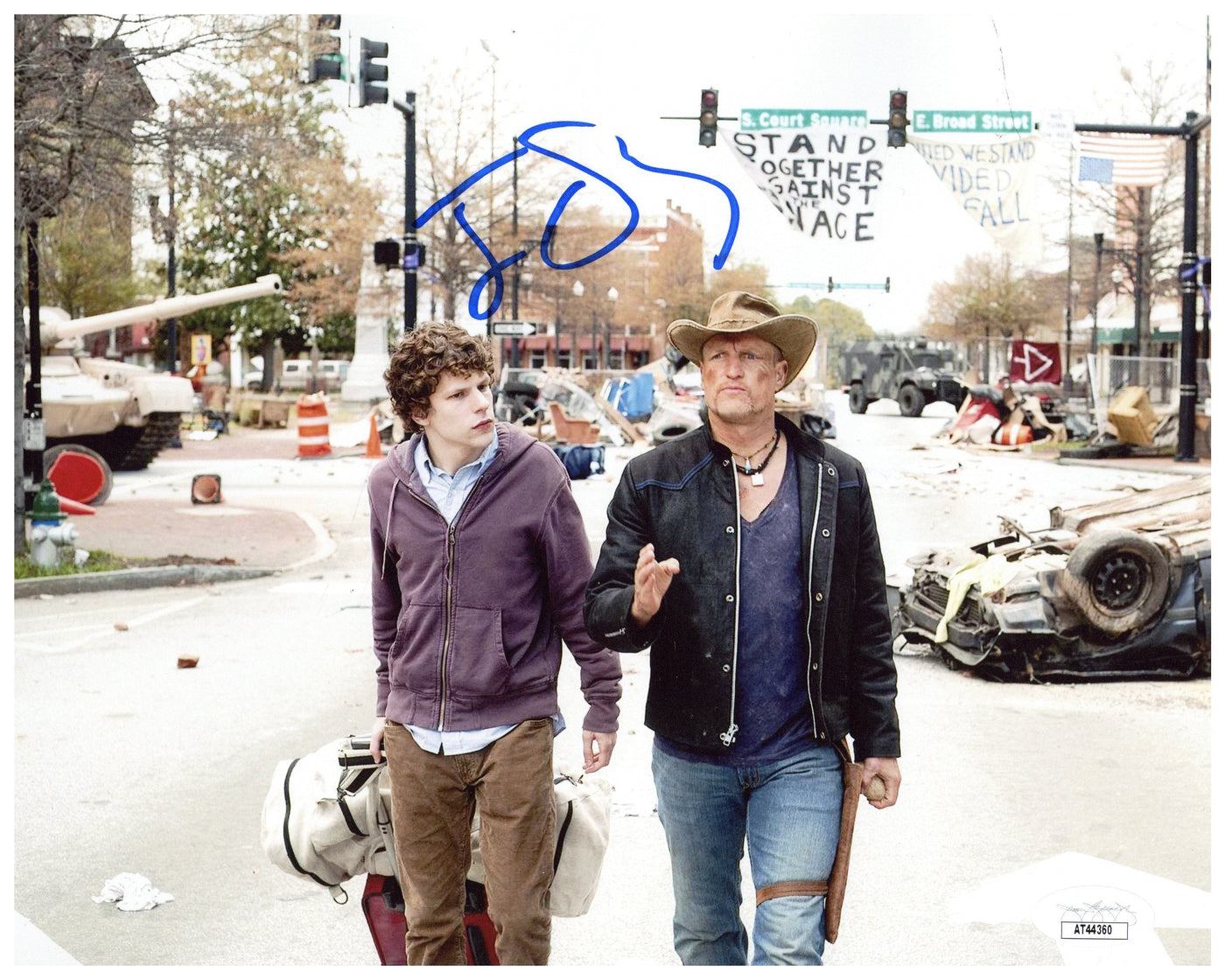 Jesse Eisenberg Autographed 8x10 Photo Zombieland Signed JSA COA #3
