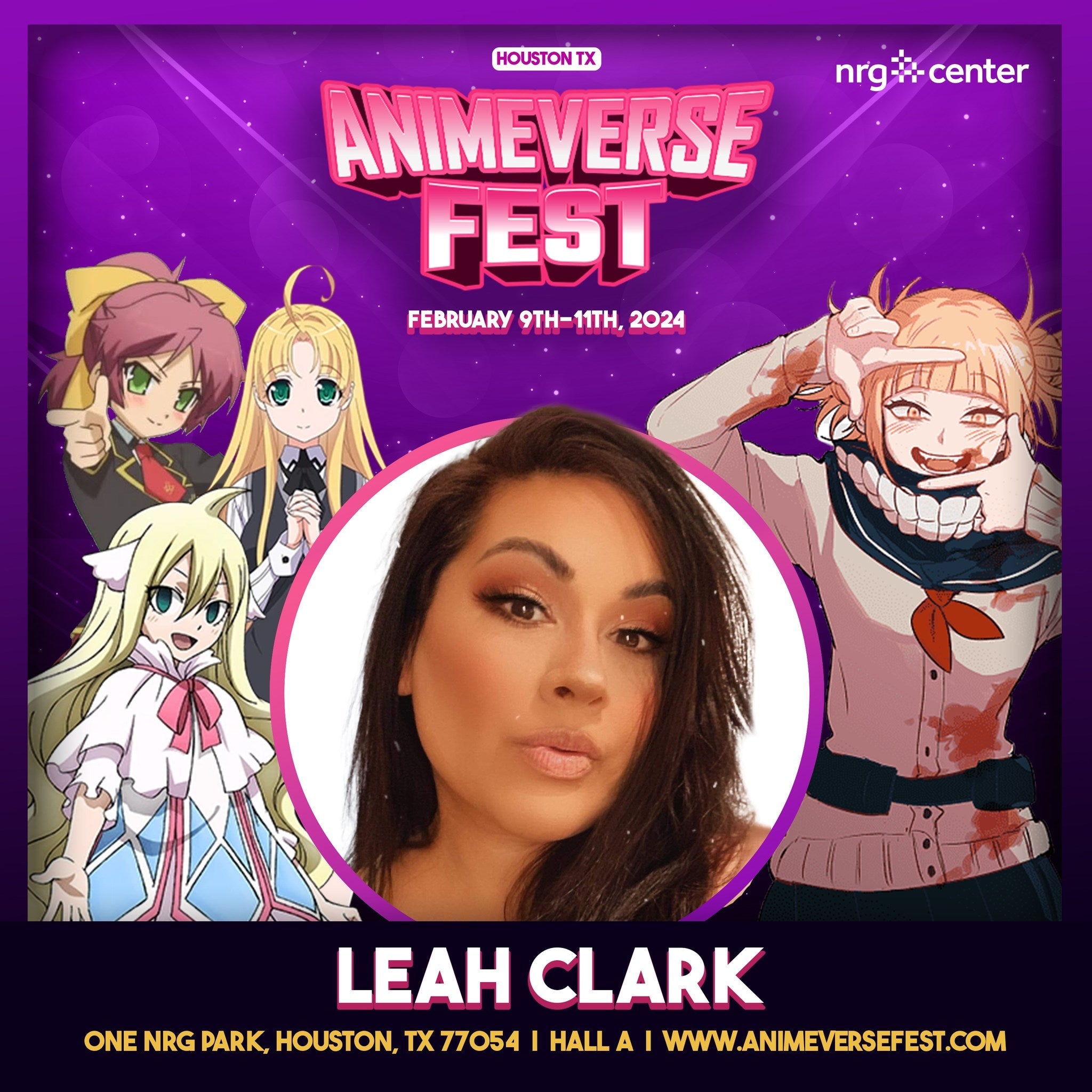 Leah Clark Official Autograph MailIn Service AnimeVerse Fest 2025