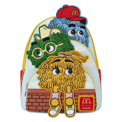 McDonald's Vintage Fry Kids Triple Pocket Mini Backpack Loungefly