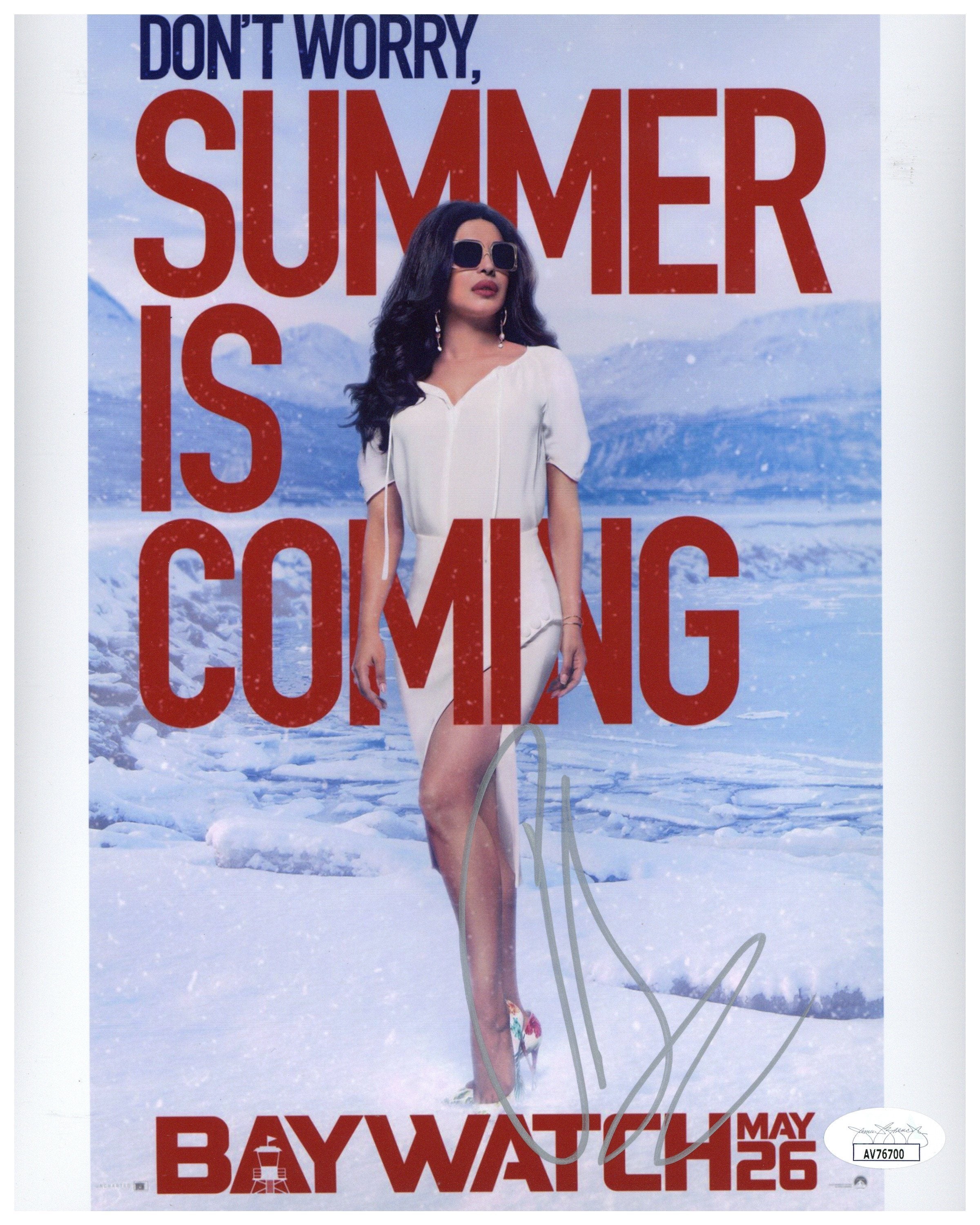 Priyanka Chopra Signed 8x10 Photo Baywatch Autographed JSA COA Zobie priyanka-chopra-signed-8x10-photo-baywatch-autographed-jsa-coa-zobie