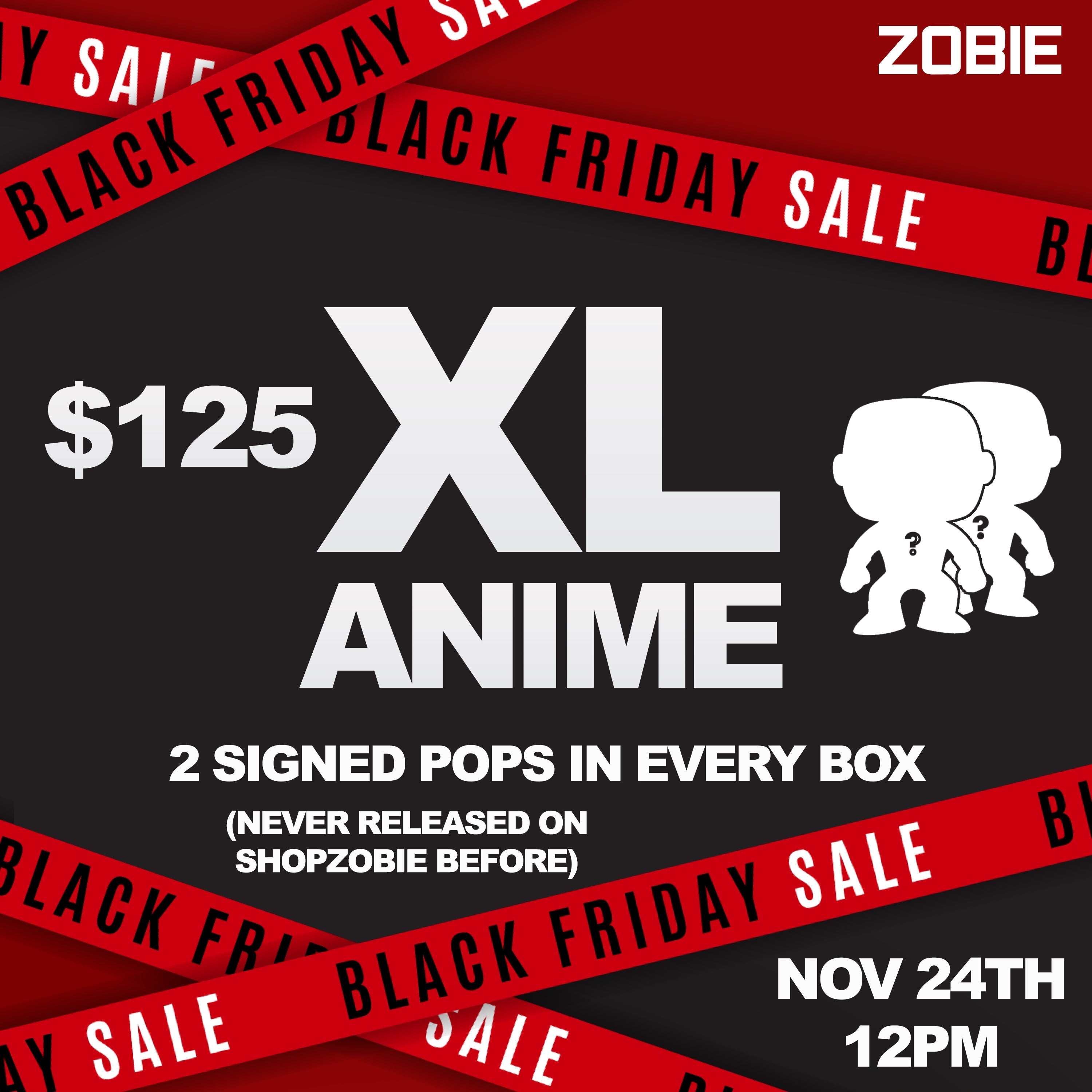 SPECIAL Zobie XL Anime Mystery Box Black Friday 2023 (12pm Central