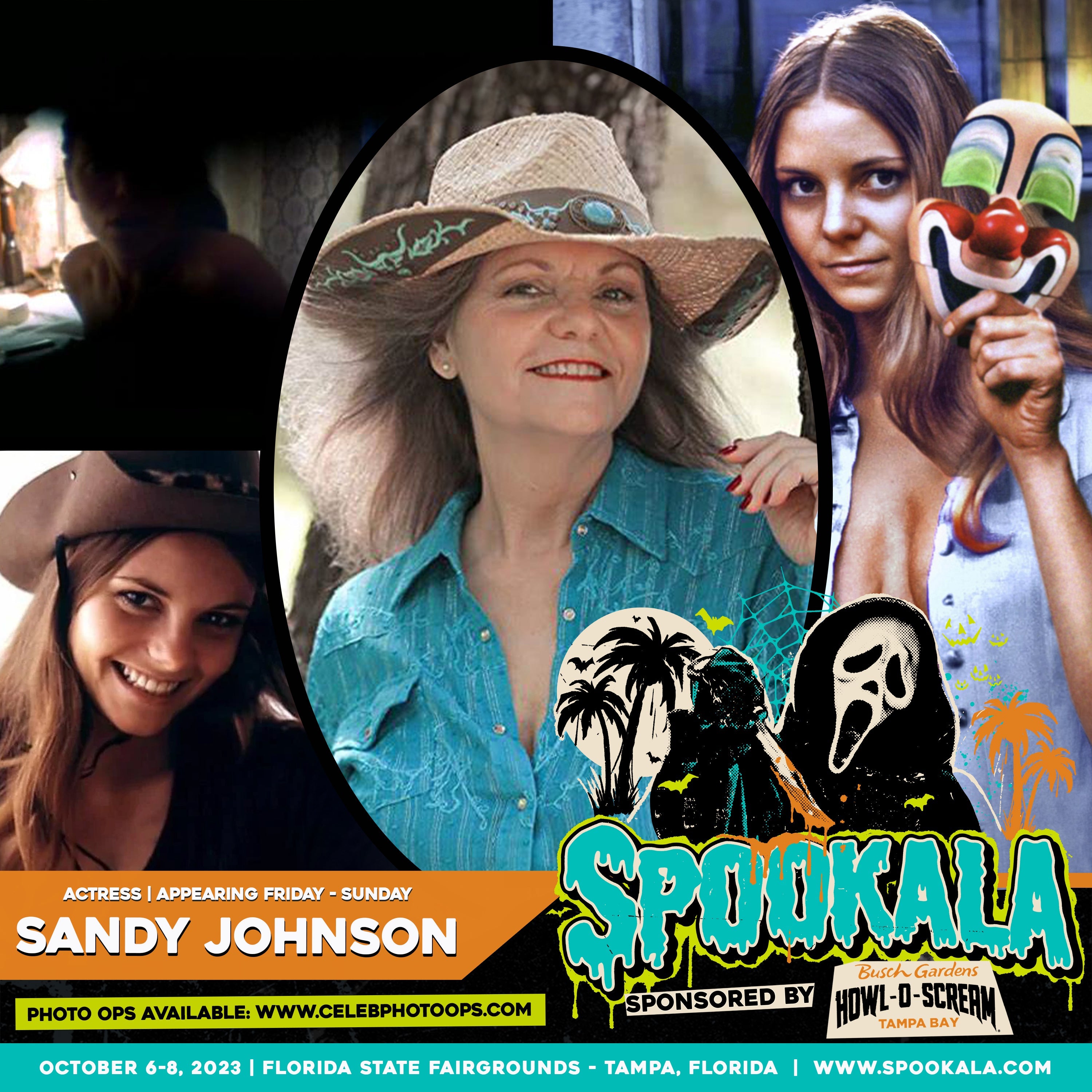 Sandy Johnson Official Autograph MailIn Service Spookala Tampa 2023