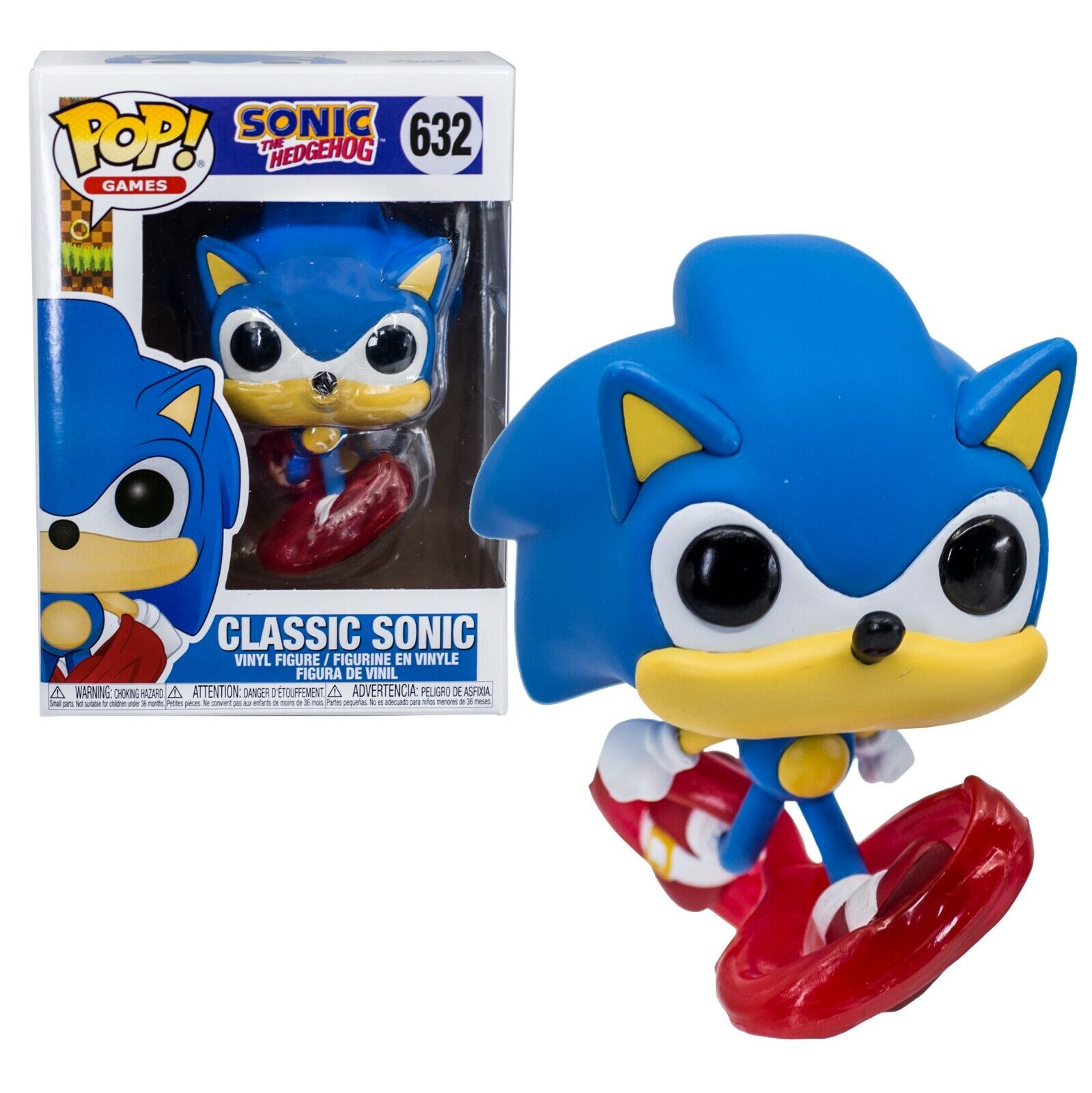 Sonic the Hedgehog - Classic Sonic #632 - Funko Pop! Vinyl Figure ...