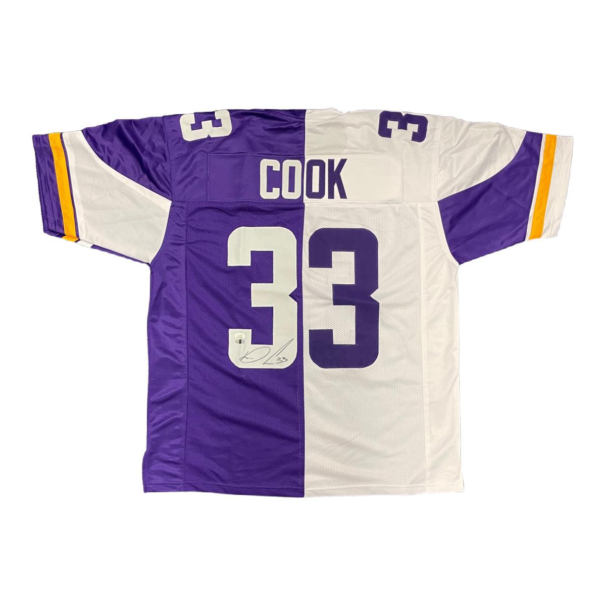 Dalvin Cook Autographed Minnesota Custom White Football Jersey - JSA COA