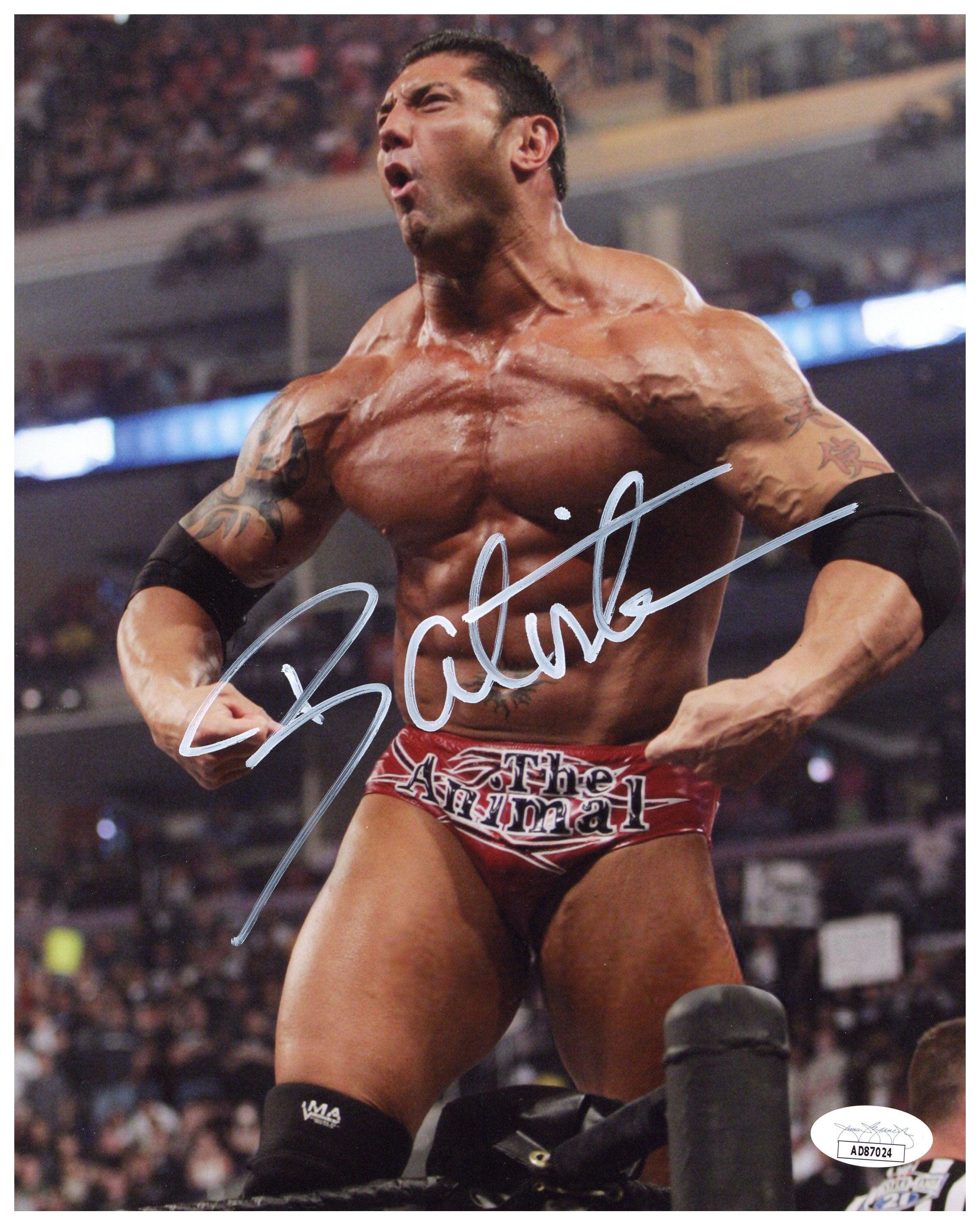 BATISTA Signed Autographed WWE Funko Pop Dave Bautista 