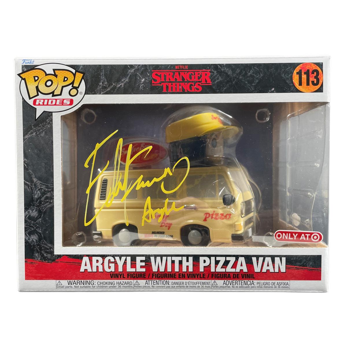 Eduardo Franco Signed Funko POP Stranger Things Argyle with Pizza Van  Autograph JSA