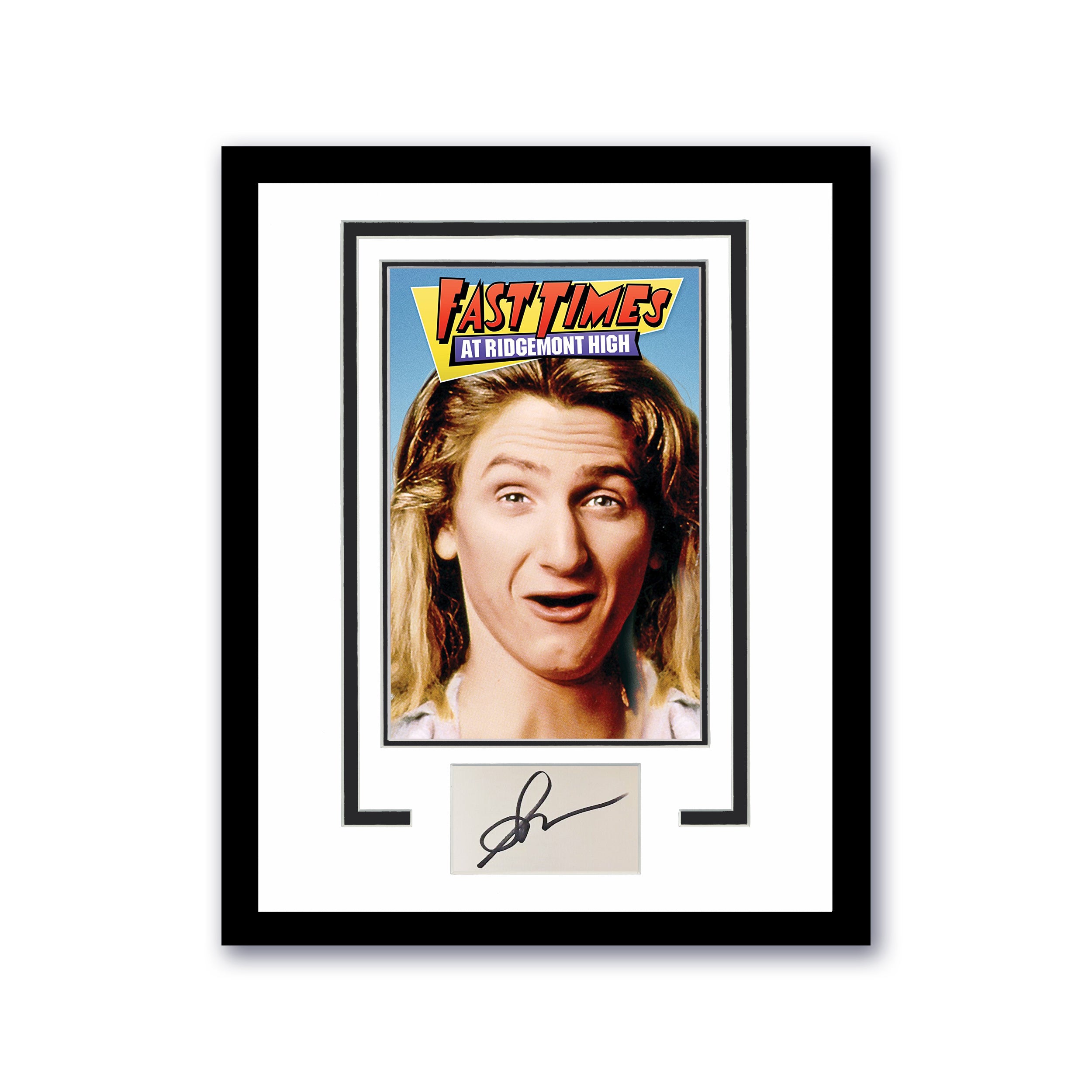 Sean Penn Fast Times At Ridgemont High Pizza Fast Times at Ridgemont High Sean Penn Autograph 11x14 Framed Poster P