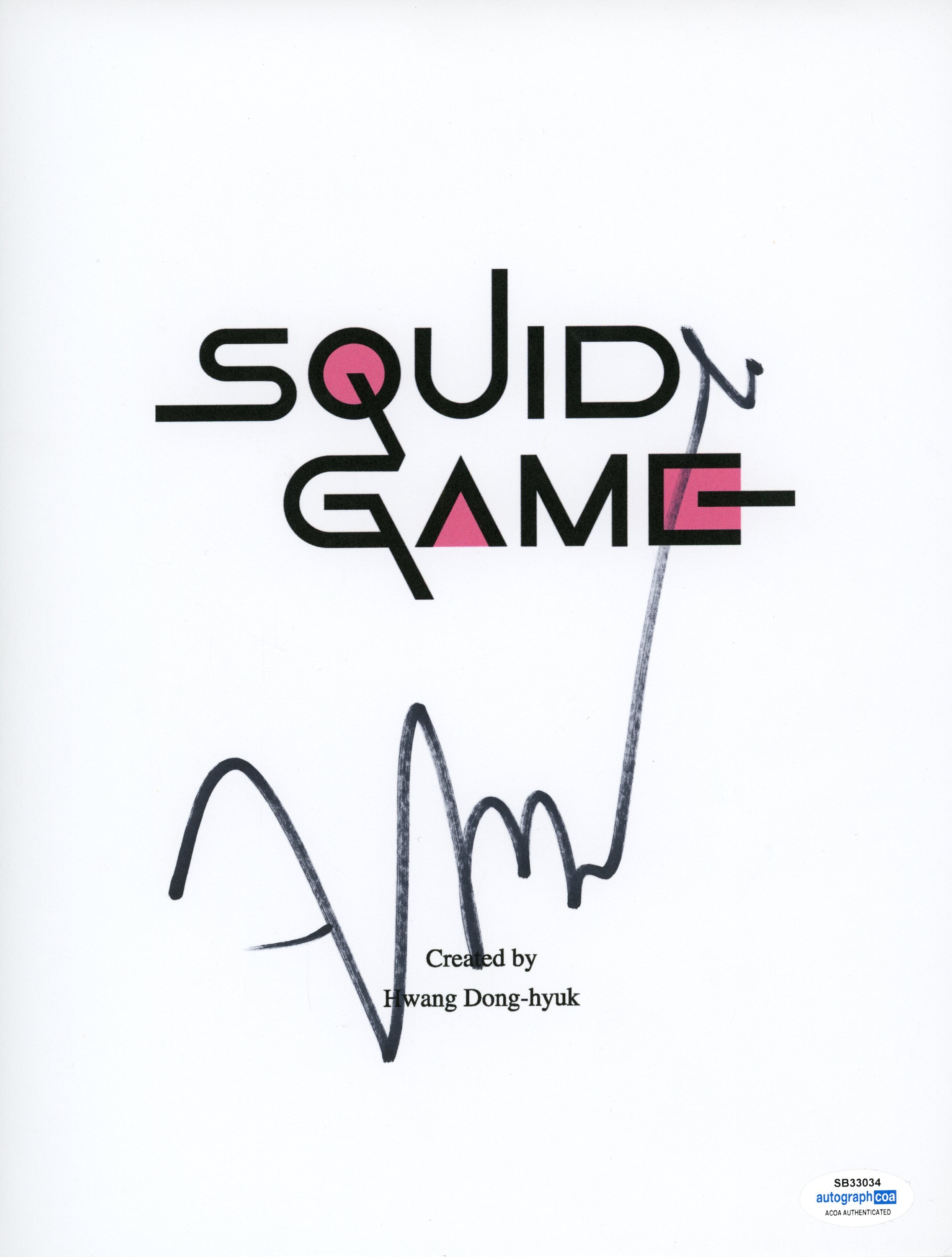 SALE HoYeon Jung Signed SQUID GAME Script Cover Kang Sae-byeok 67 Auto –  Zobie Productions