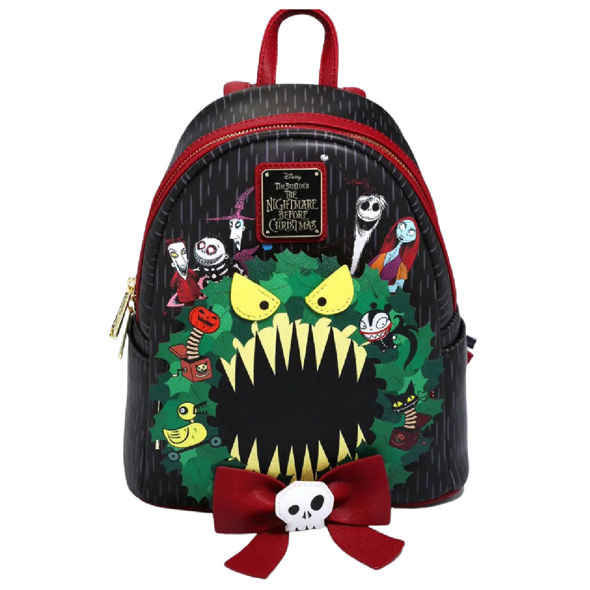 LOUNGEFLY DISNEY NIGHTMARE BEFORE CHRISTMAS SCARY WREATH BACKPACK
