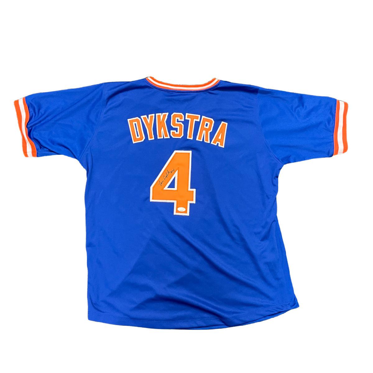 SALE Lenny Dykstra Signed New York Mets Custom Jersey Autographed JSA COA 2