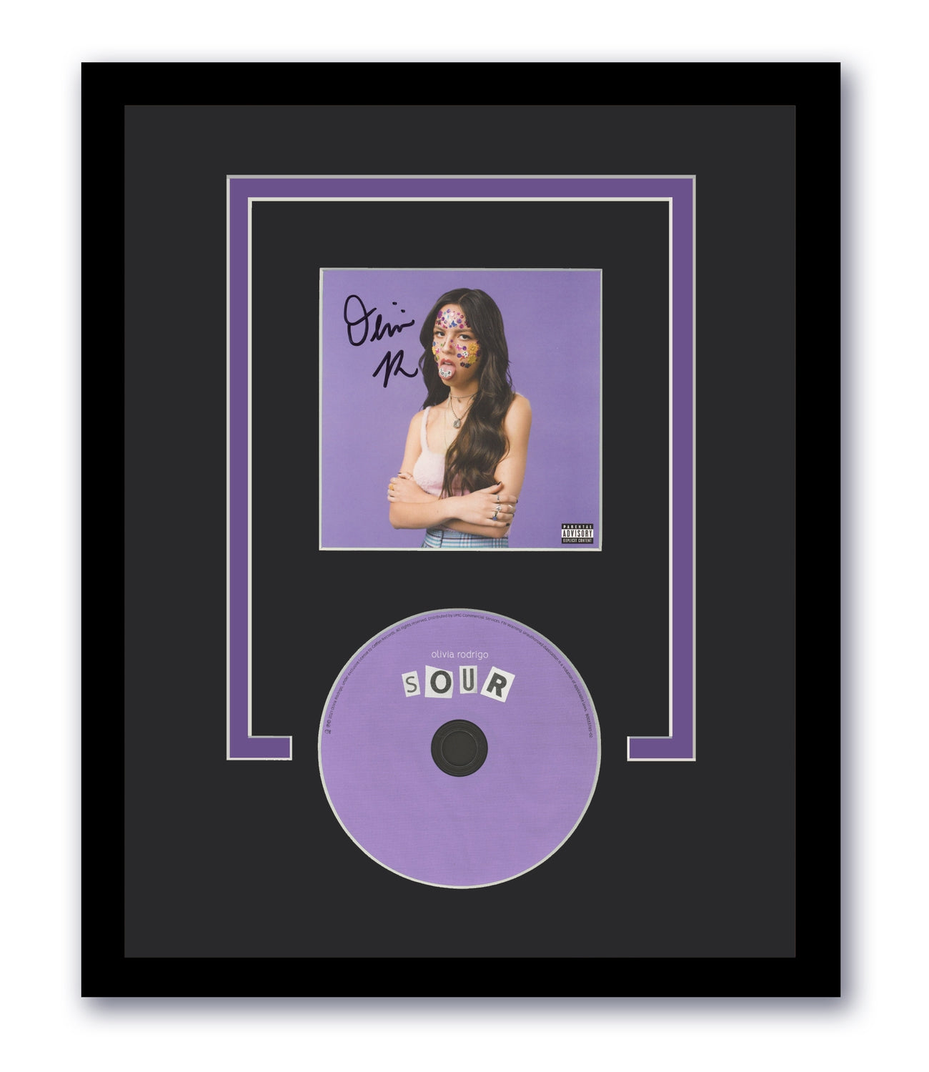 Olivia Rodrigo Autographed Signed 11x14 Framed Sour CD 