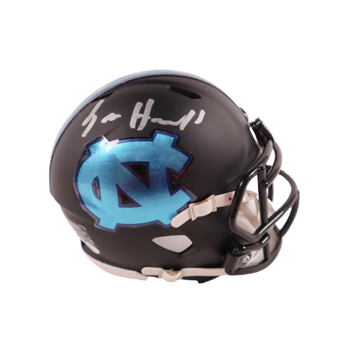 Sam Howell North Carolina Tar Heels Signed Nfl Shield Mini Helmet Beckett  Bas 2