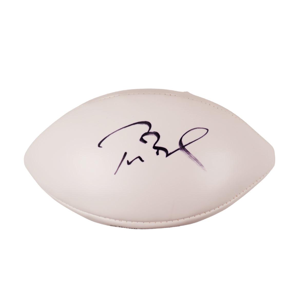 Tom Brady Autographed White Panel Wilson NFL Football Patriots