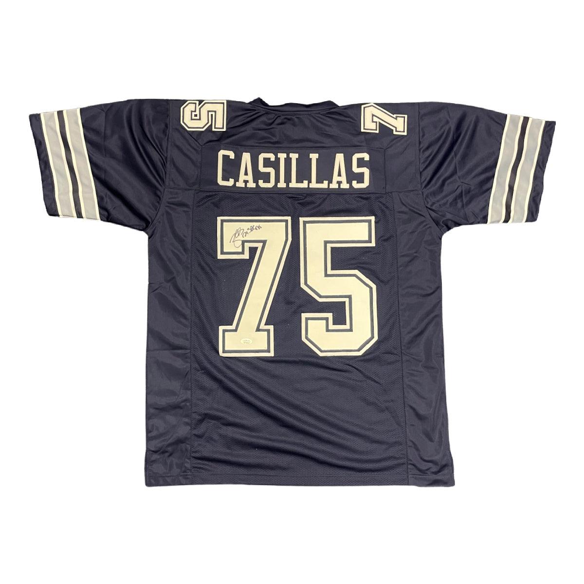 Tony Casillas Signed Dallas Cowboys Custom Jersey Super Bowl Autographed JSA COA