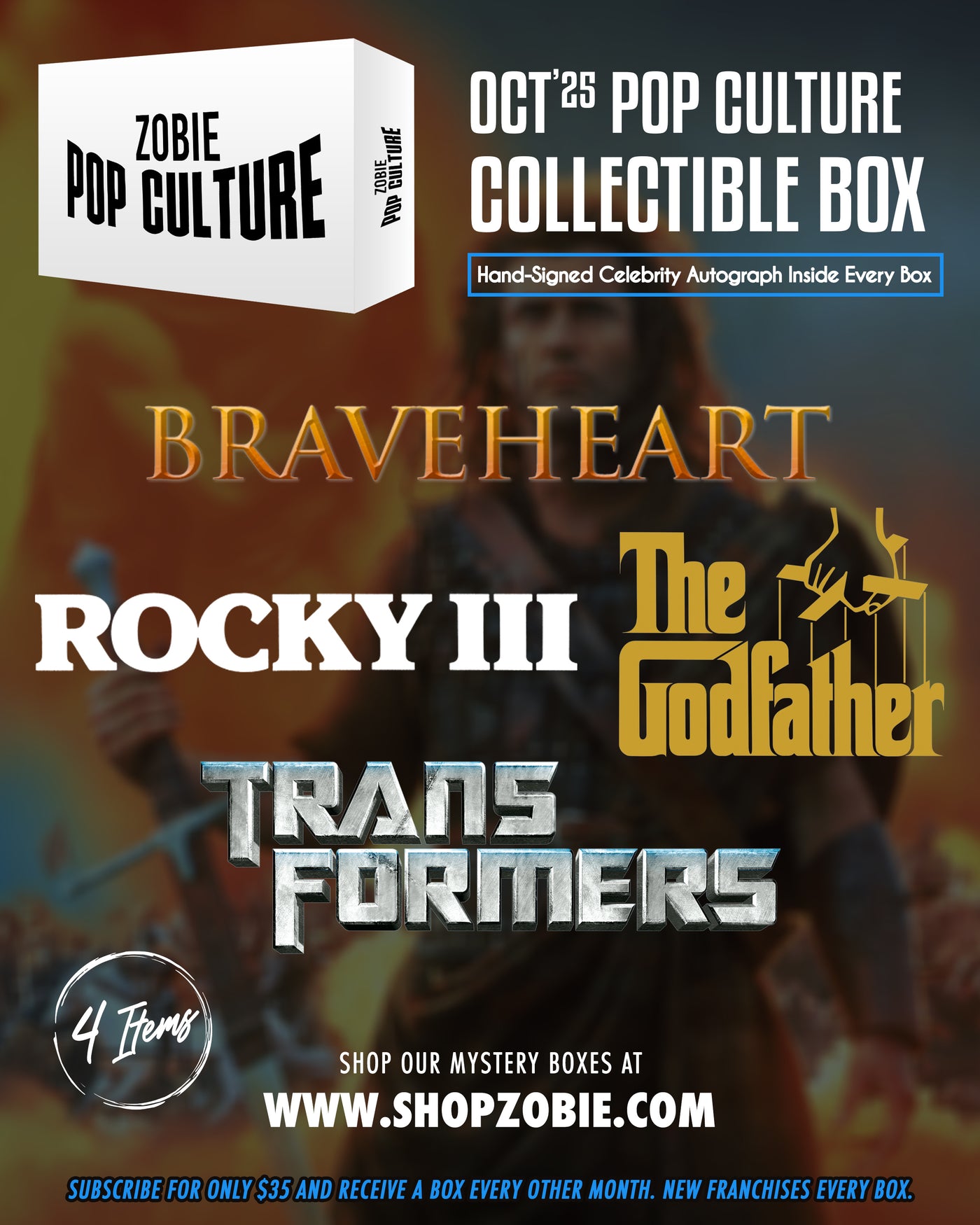 Zobie Pop Culture Bi-Monthly Subscription