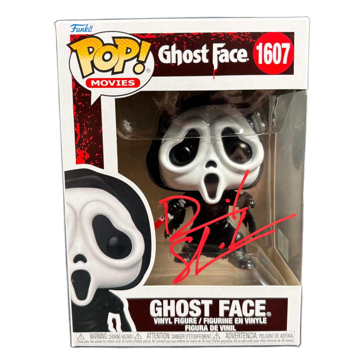 Dave Sheridan Signed Funko POP Ghost Face Autographed JSA COA Red