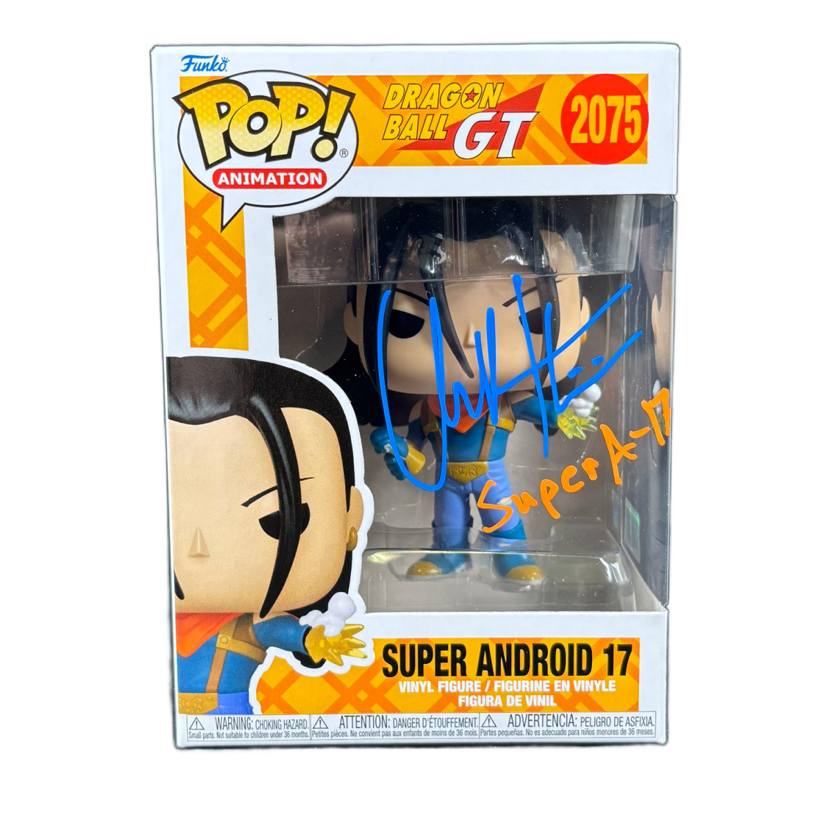 Chuck Huber Signed Funko Pop Dragon Ball GT Super Android 17 Autographed JSA COA