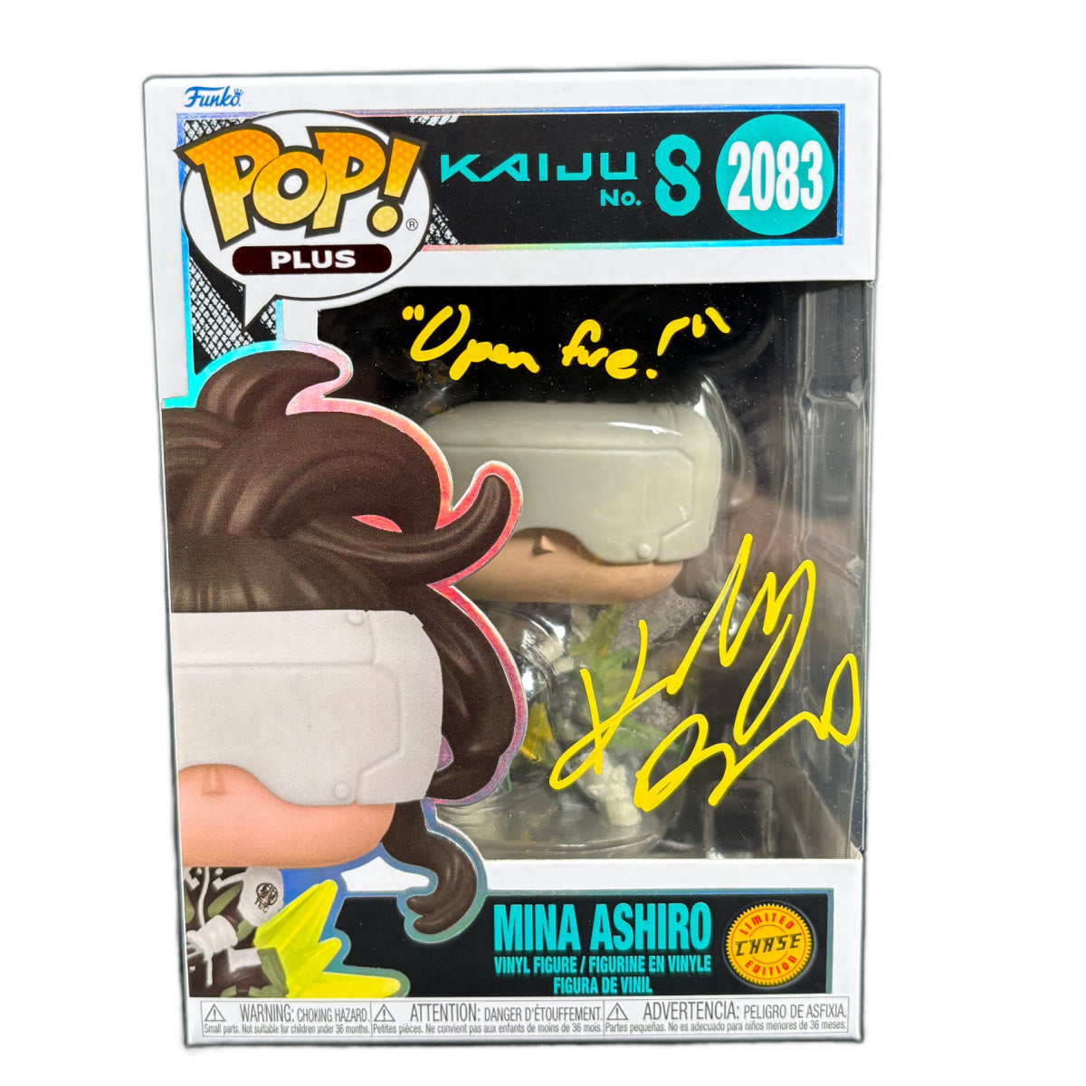 Katelyn Barr Signed Funko Pop Kaiju No. 8 Mina Ashiro Autographed JSA COA Chase
