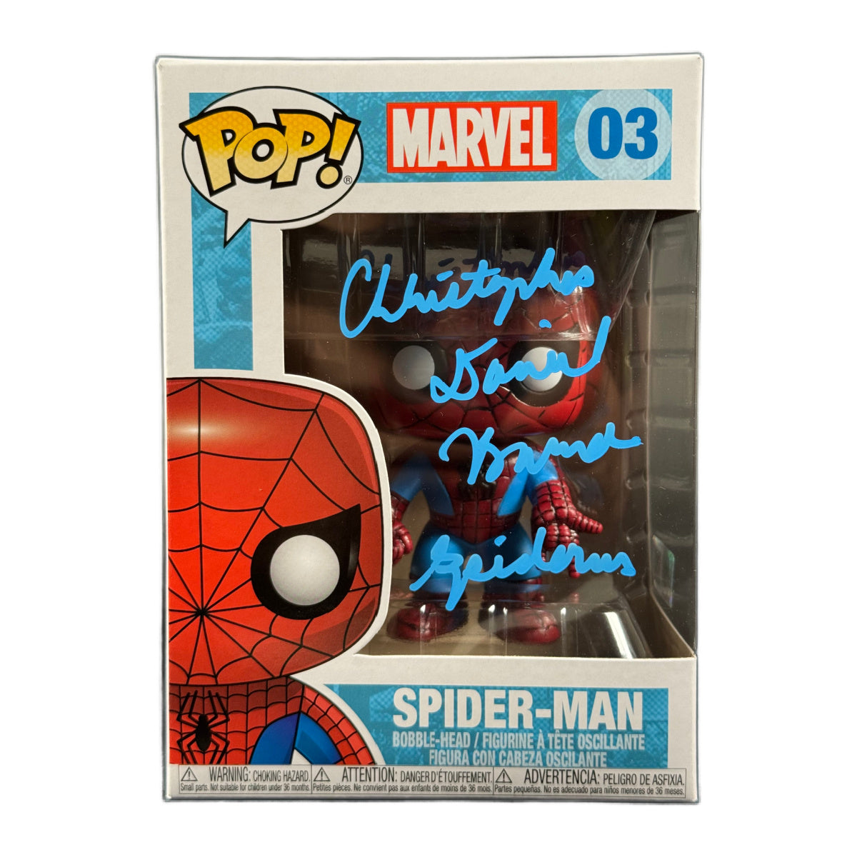 Christopher Daniel Barnes Signed Funko POP Spider-Man 03 Autographed JSA COA