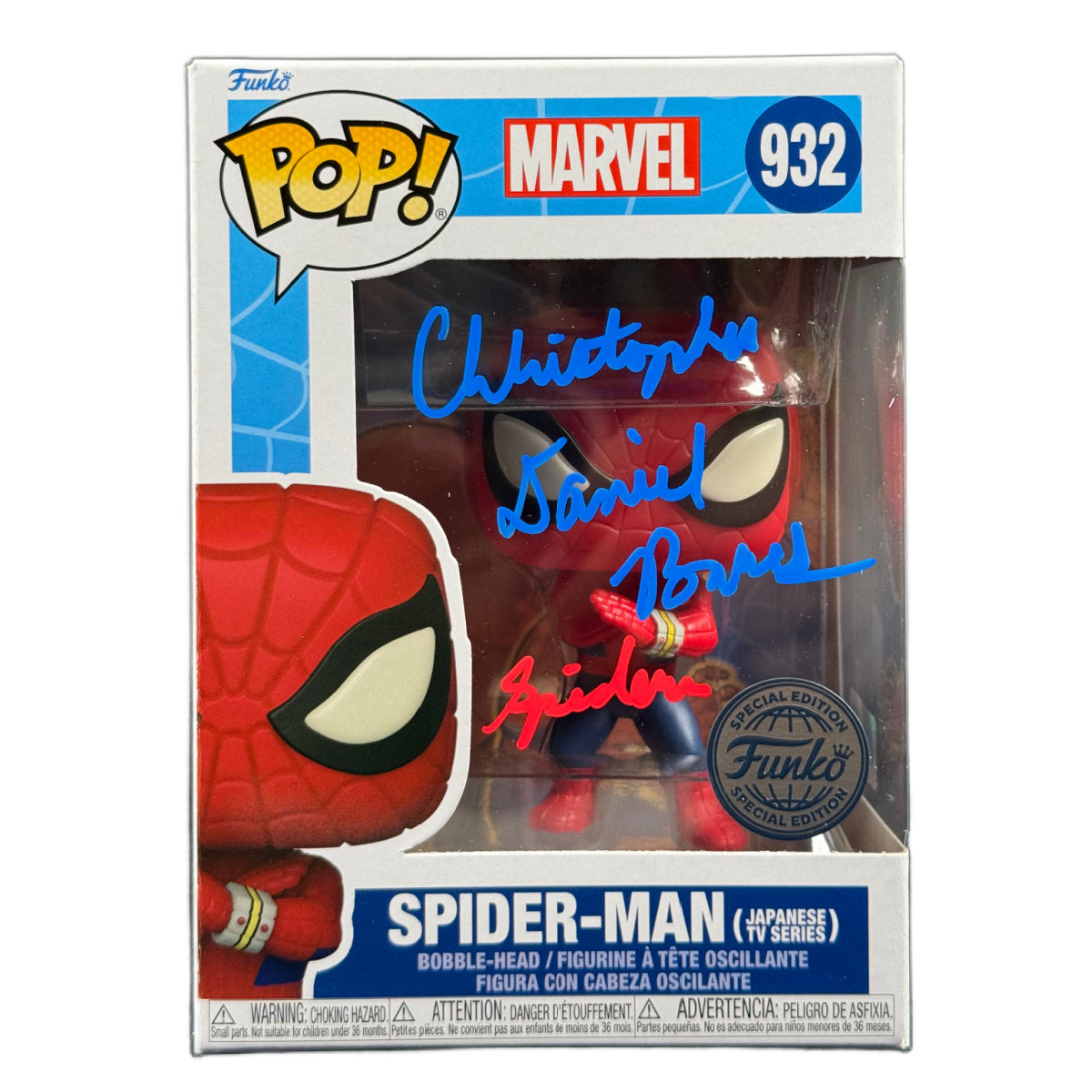 Christopher Daniel Barnes Signed Funko POP Spider-Man 932 Autographed JSA COA