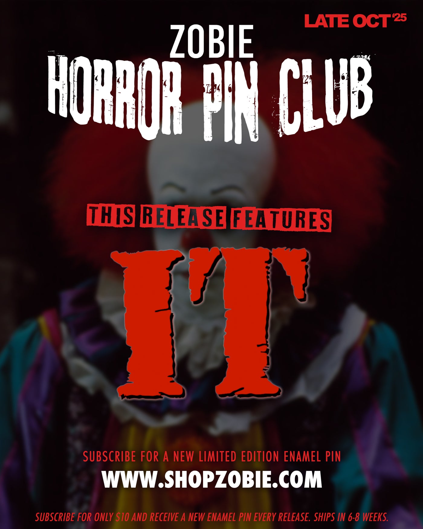 Zobie Horror Pin Club - Bi-Monthly Enamel Pin Subscription