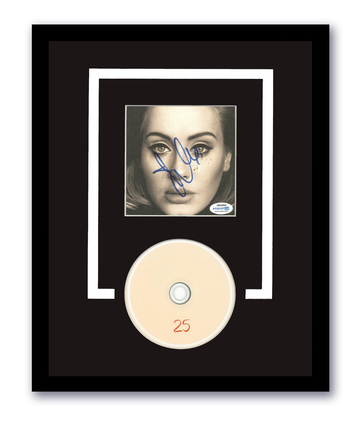 Adele SIGNED 25 CD 11X14 Framed Authentic Autographed ACOA