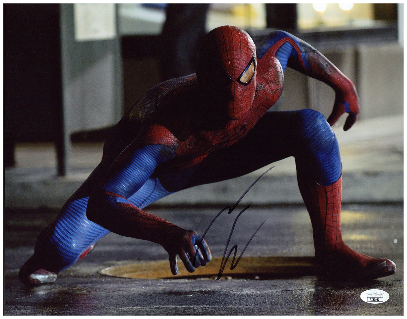 ANDREW GARFIELD SIGNED 11x14 PHOTO Spider-Man Autographed JSA COA #2