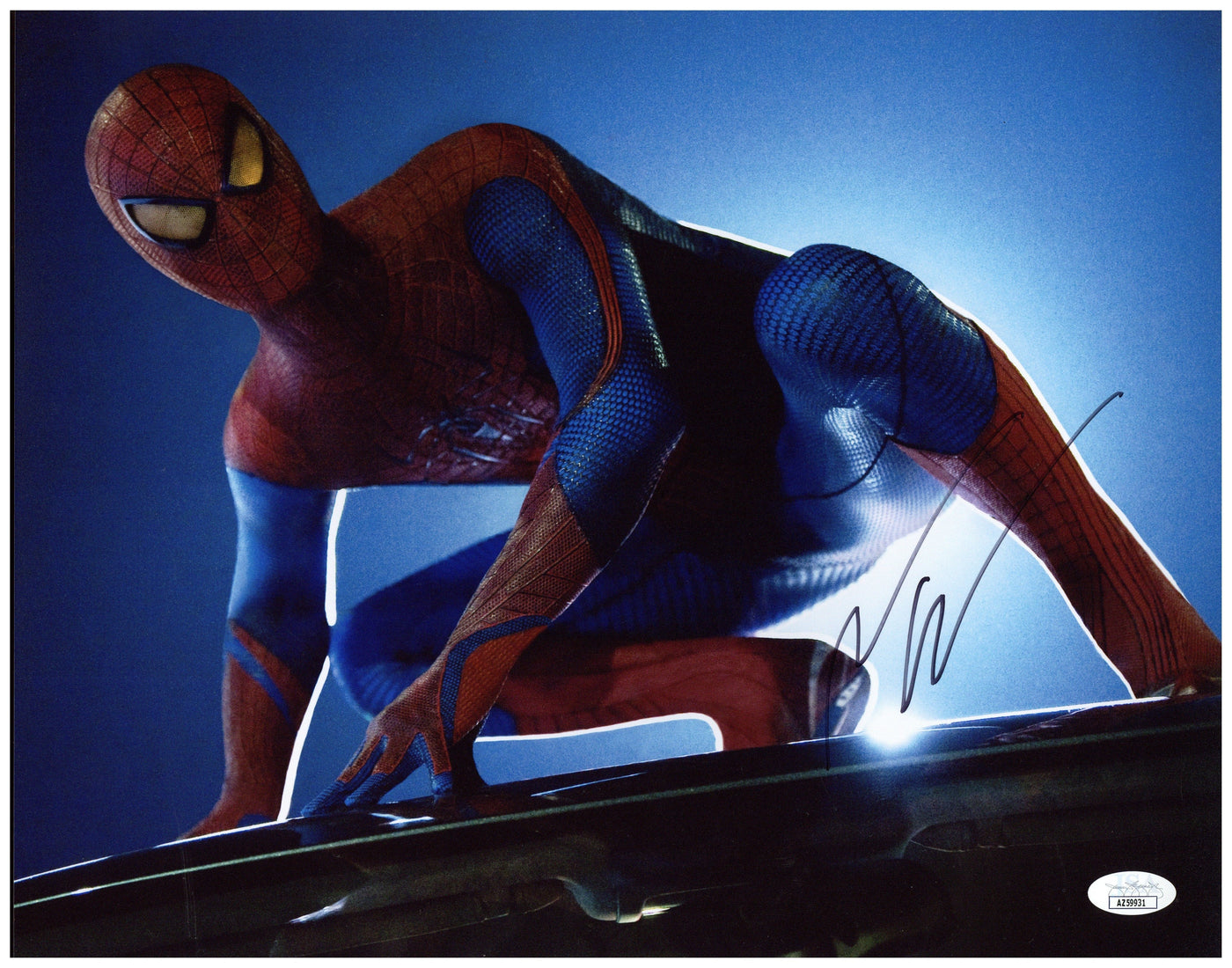 ANDREW GARFIELD SIGNED 11x14 PHOTO Spider-Man Autographed JSA COA