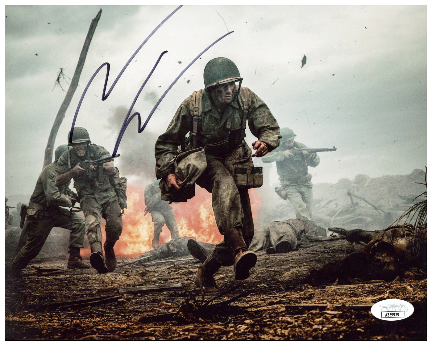 ANDREW GARFIELD SIGNED 8X10 PHOTO Hacksaw Ridge Autographed JSA COA 2