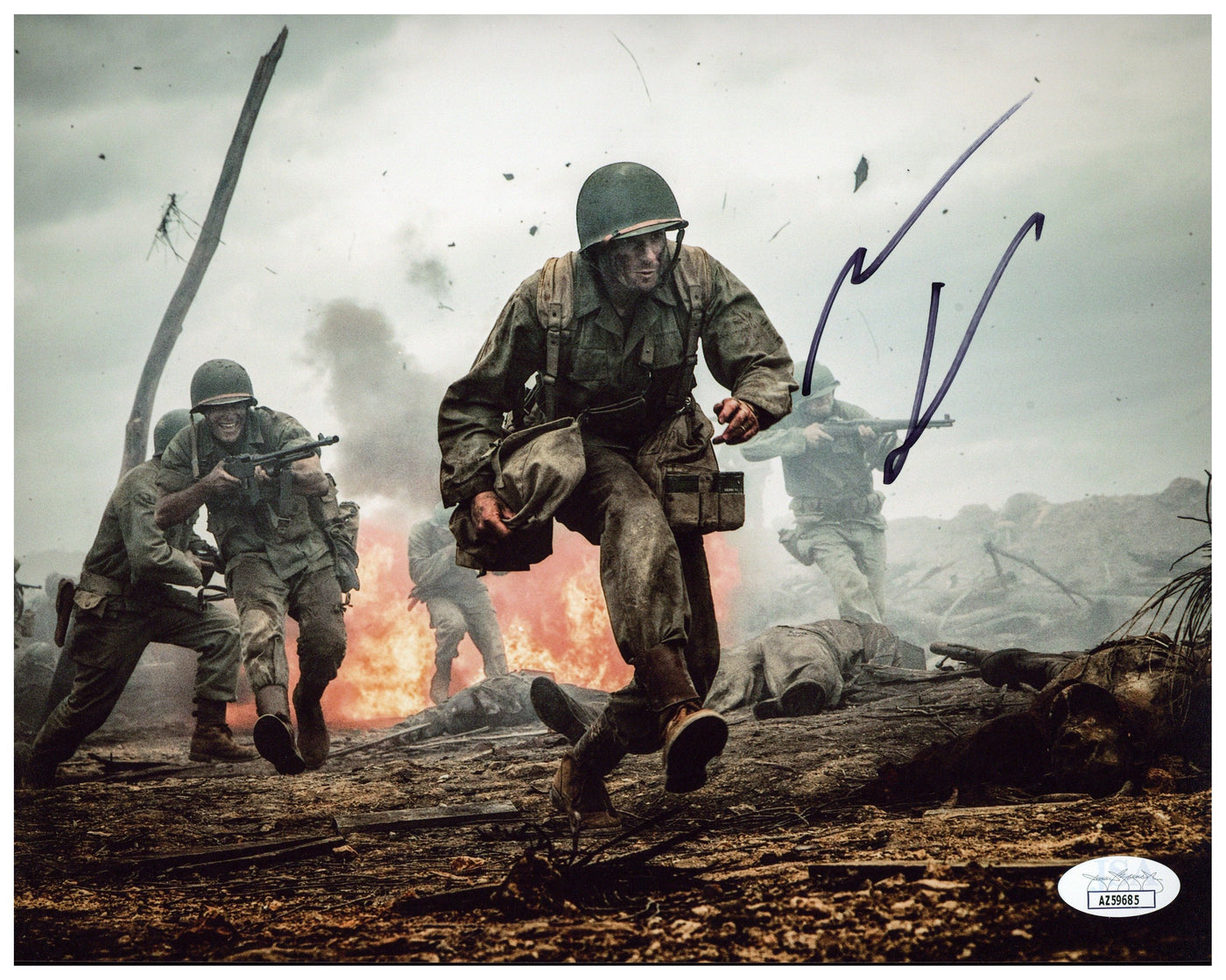 ANDREW GARFIELD SIGNED 8X10 PHOTO Hacksaw Ridge Autographed JSA COA