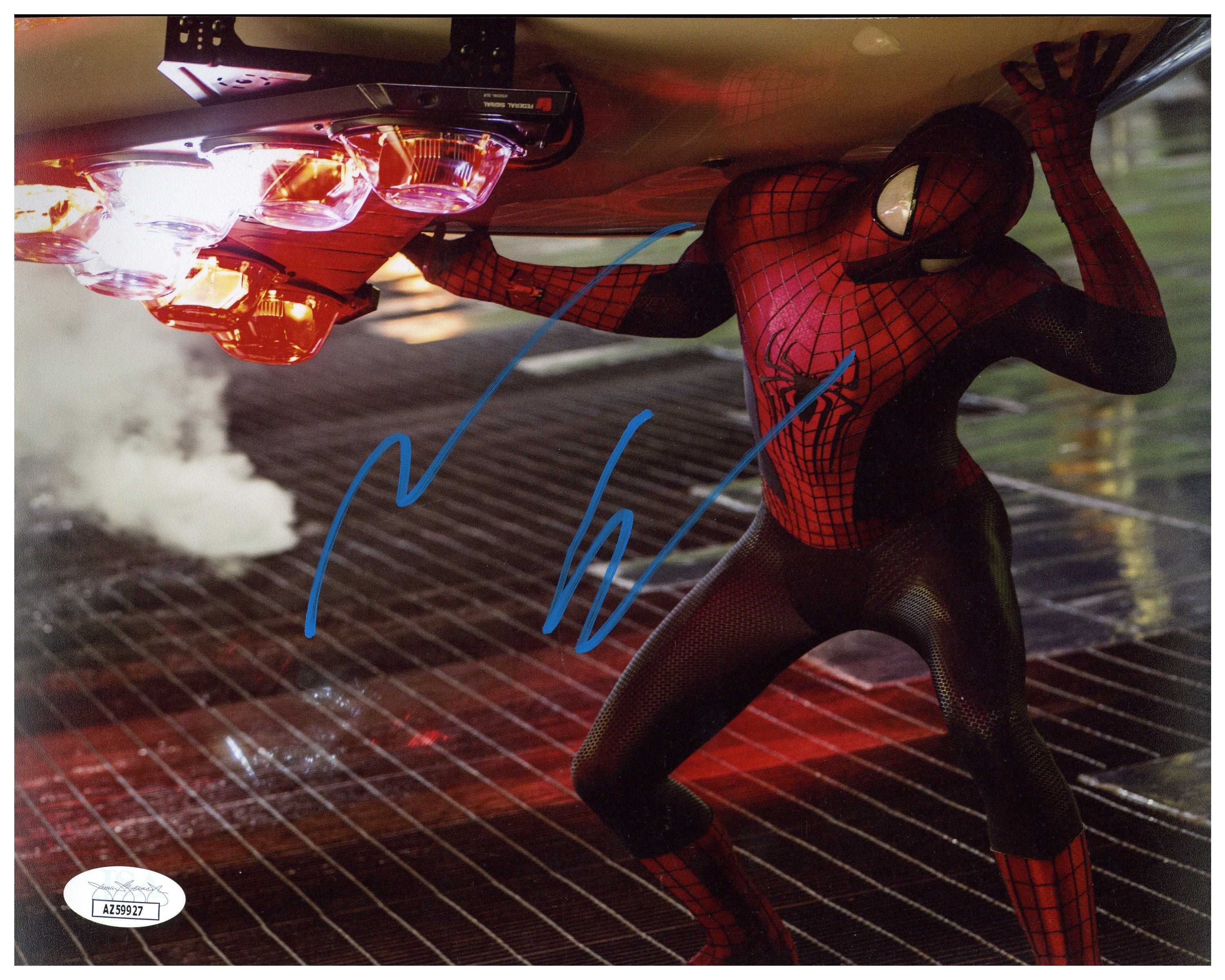 AUTOGRAPHE ORIGINAL DE l'acteur ANDREW GARFIELD / Spider-Man / photo AUTOGRAPHE ORIGINAL DE l'acteur ANDREW GARFIELD / Spider-Man / photo
