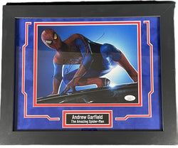 Image of ANDREW GARFIELD SIGNED Custom Framed 8X10 PHOTO Spider-Man Autographed JSA COA