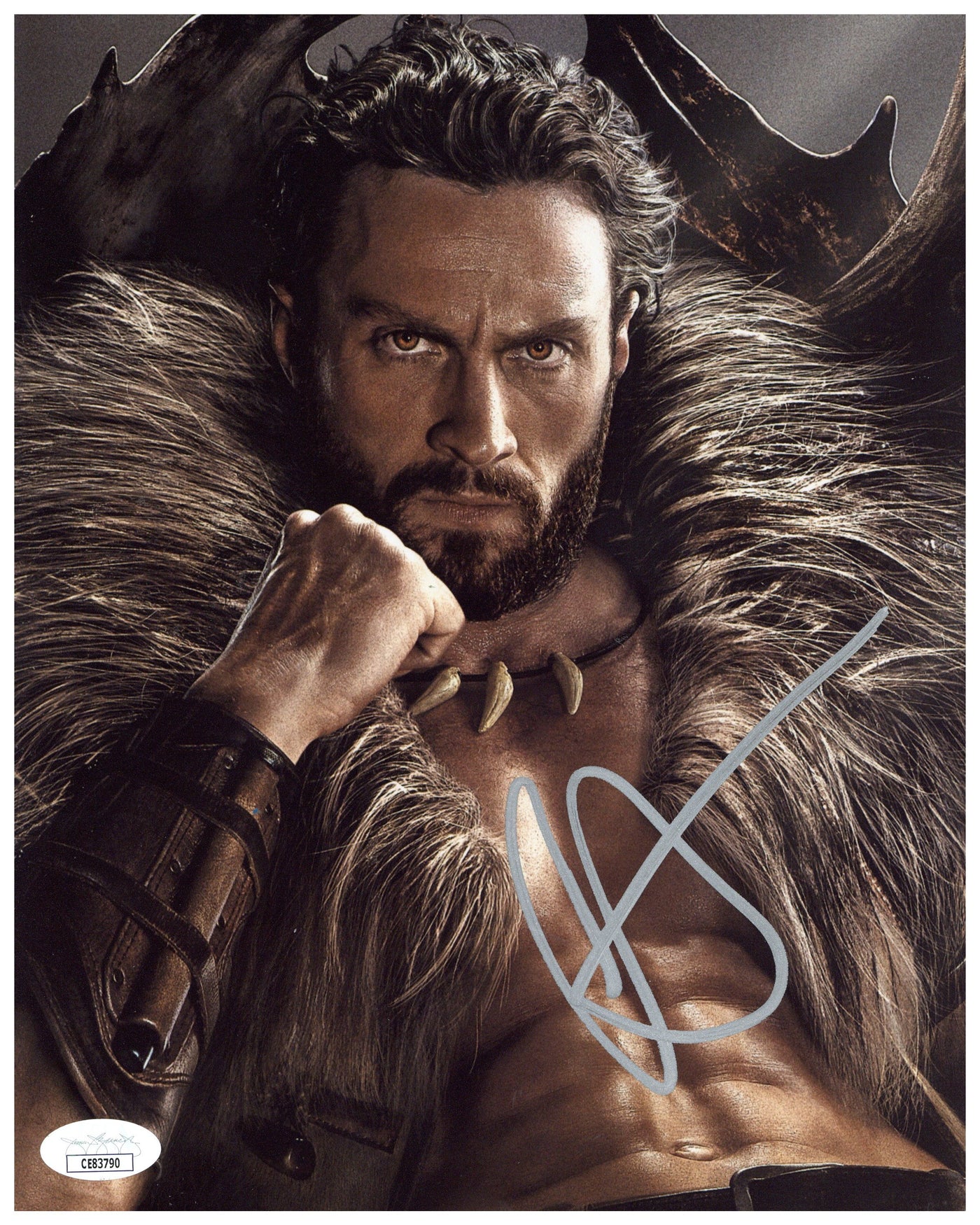 Aaron Taylor-Johnson Signed 8x10 Photo Kraven the Hunter Autographed JSA COA