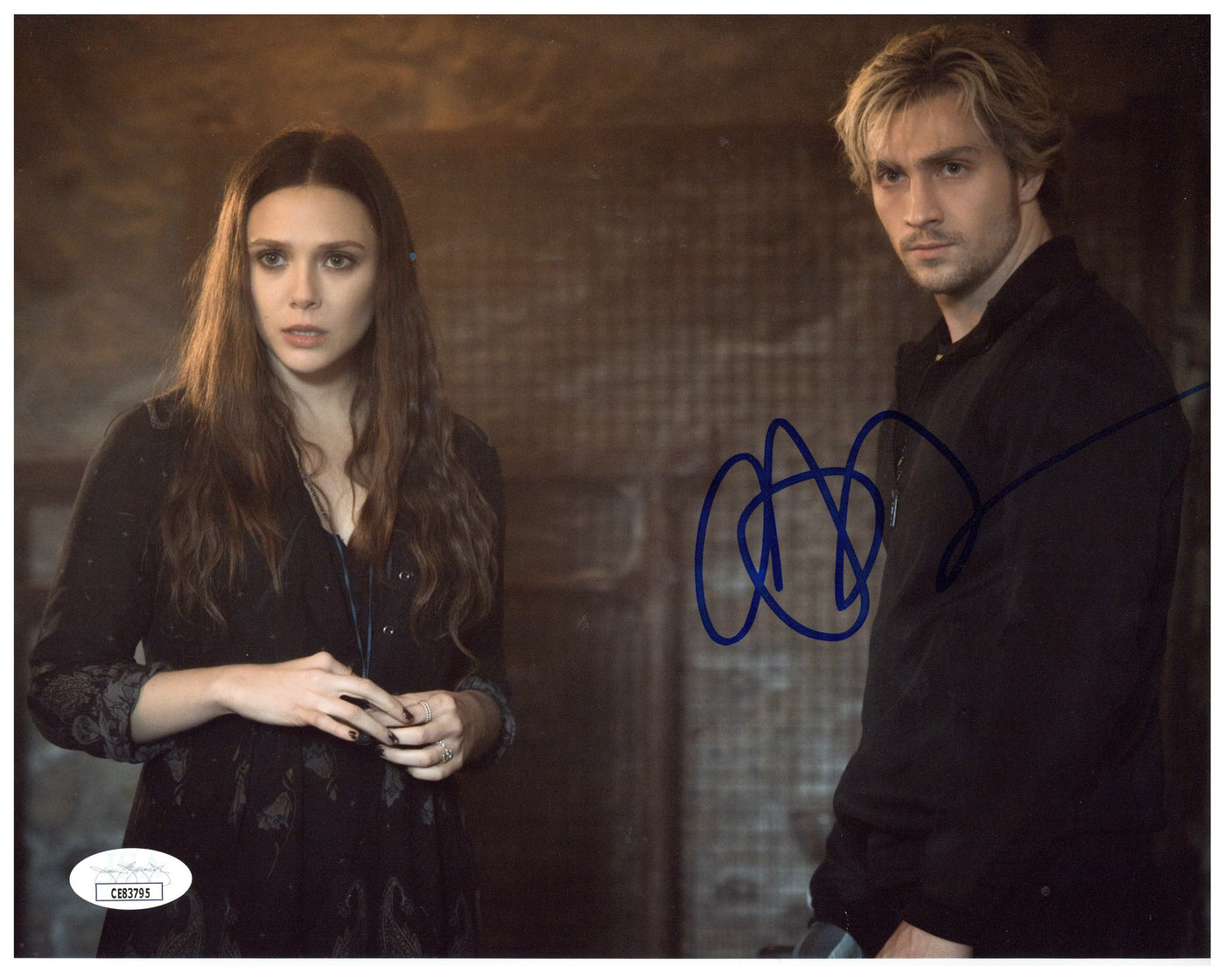 Aaron Taylor-Johnson Signed 8x10 Photo The Avengers: Age of Ultron Autographed JSA 2
