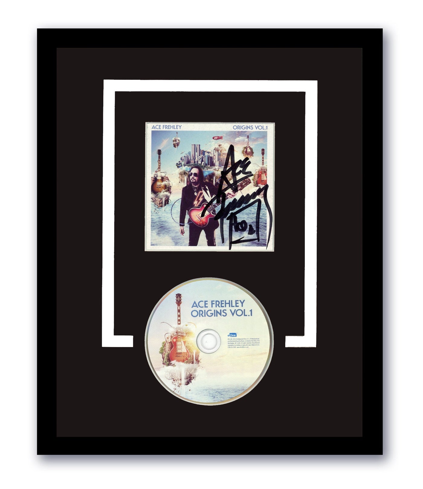 Ace Frehley Signed Origins Vol. 1 CD Custom Framed Kiss Autographed ACOA