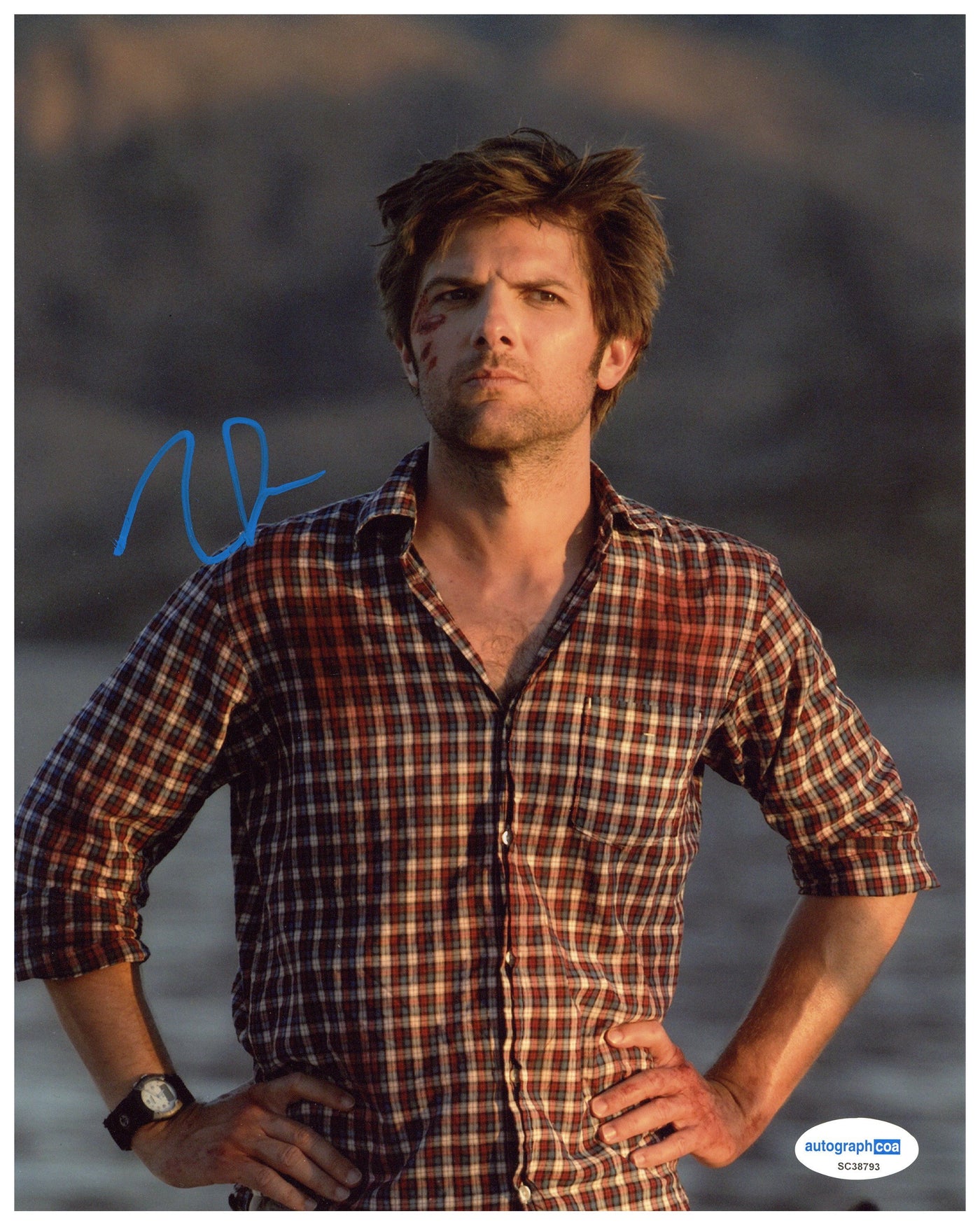 Adam Scott Signed 8x10 Photo Piranha 3D Autographed AutographCOA