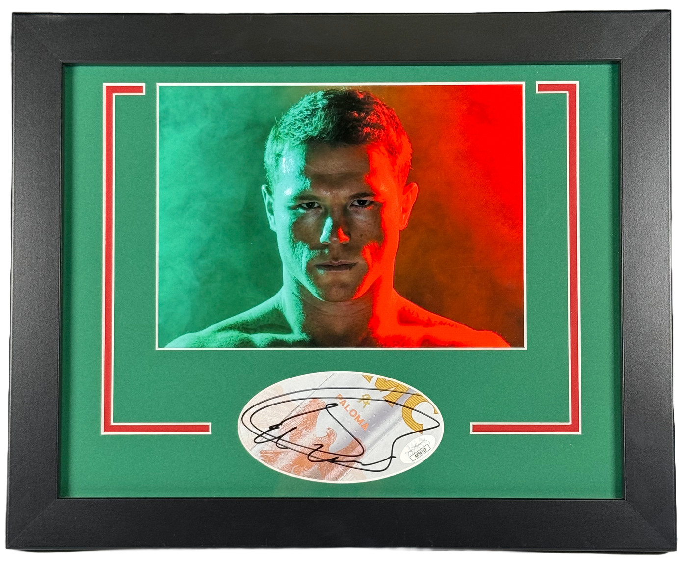 Canelo Álvarez Signed Custom Framed Cut Boxer Autographed JSA COA