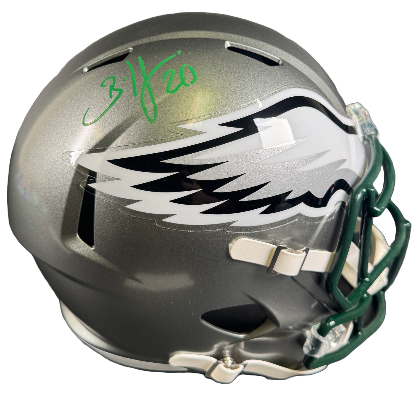 Brian Dawkins Signed Philadelphia Eagles F/S Speed Helmet Autographed BAS COA