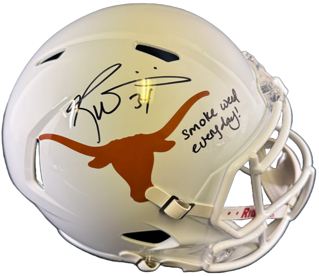 Ricky Williams Signed Texas Longhorns F/S Riddell Speed Helmet JSA COA