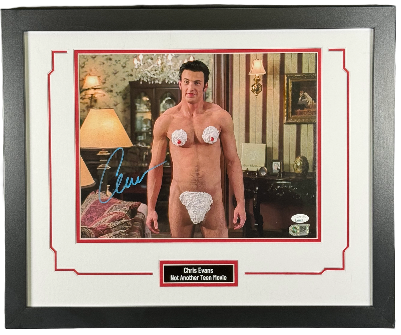 Chris Evans Signed Custom Framed 11x14 Photo Not Another Teen Movie Autographed JSA COA