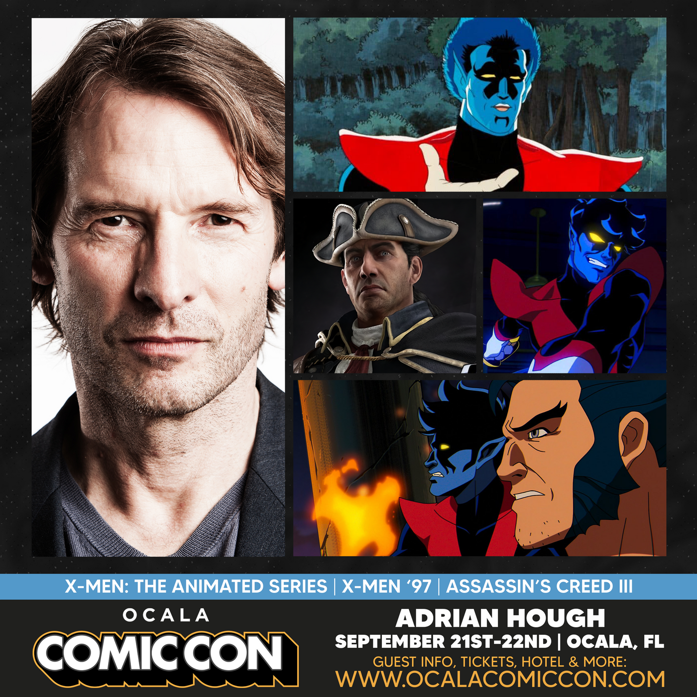 Adrian Hough Official Autograph Mail-In Service - Ocala Comic Con 2024