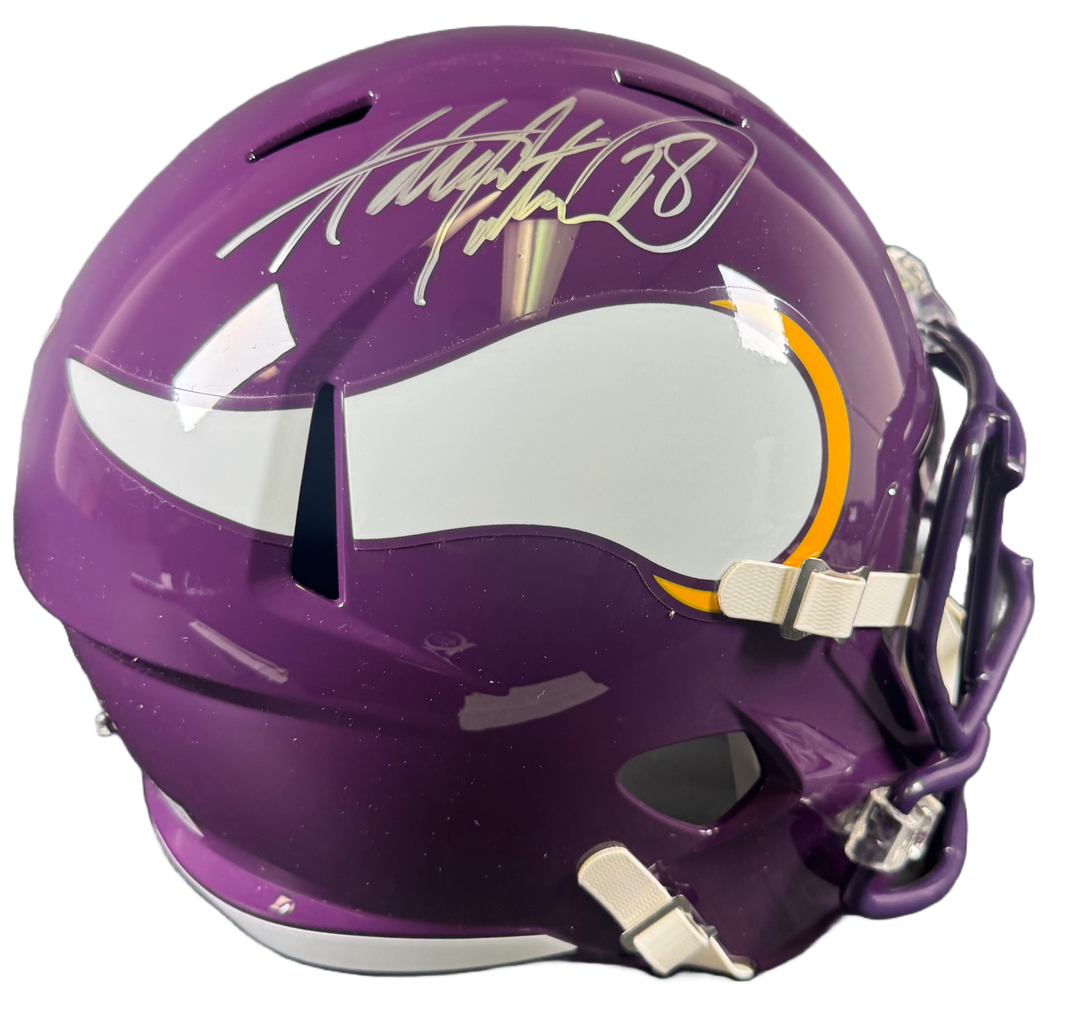 Adrian Peterson Signed Minnesota Vikings F/S Speed Helmet BAS COA