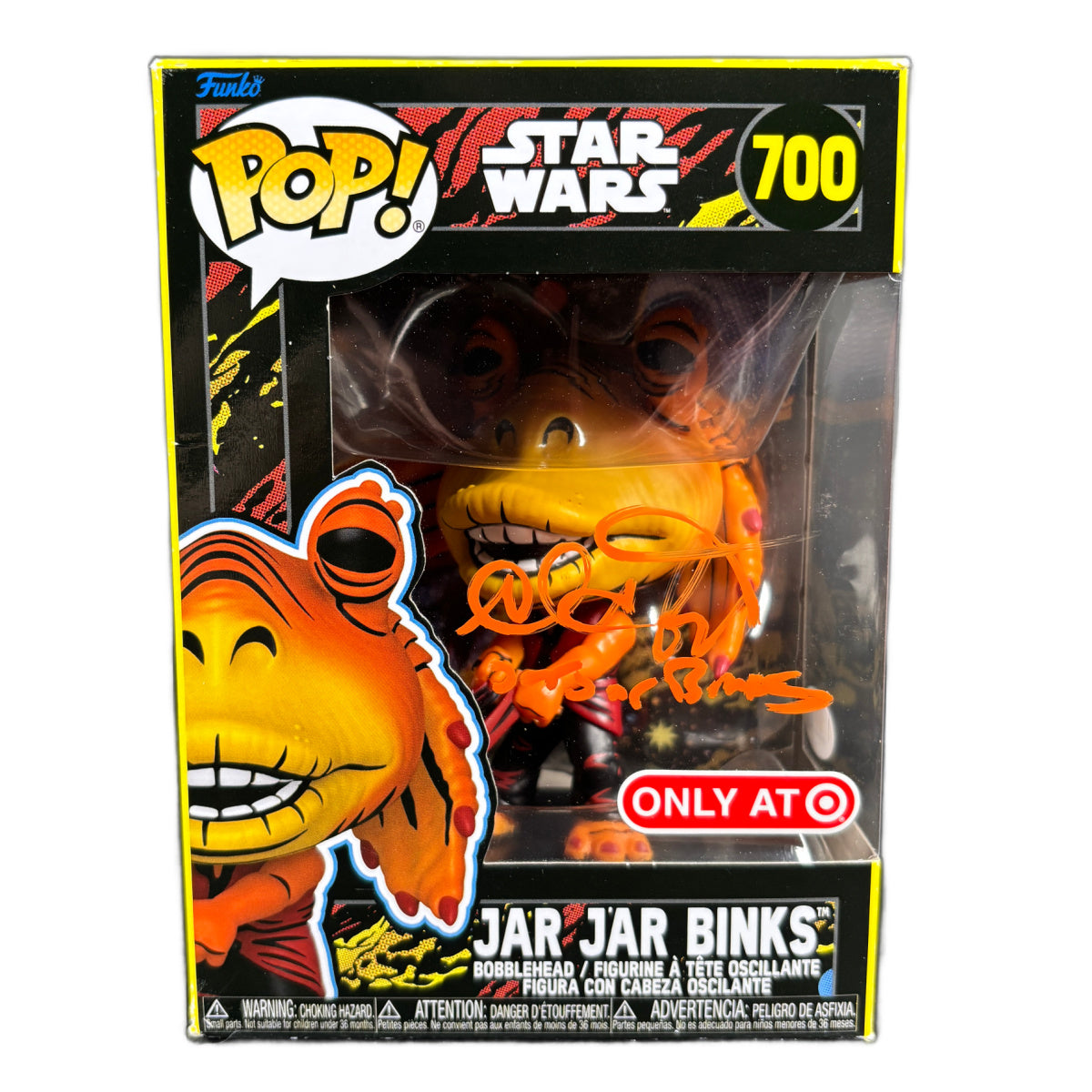 Ahmed Best Signed Funko POP Star Wars Jar Jar Brinks Autographed JSA COA