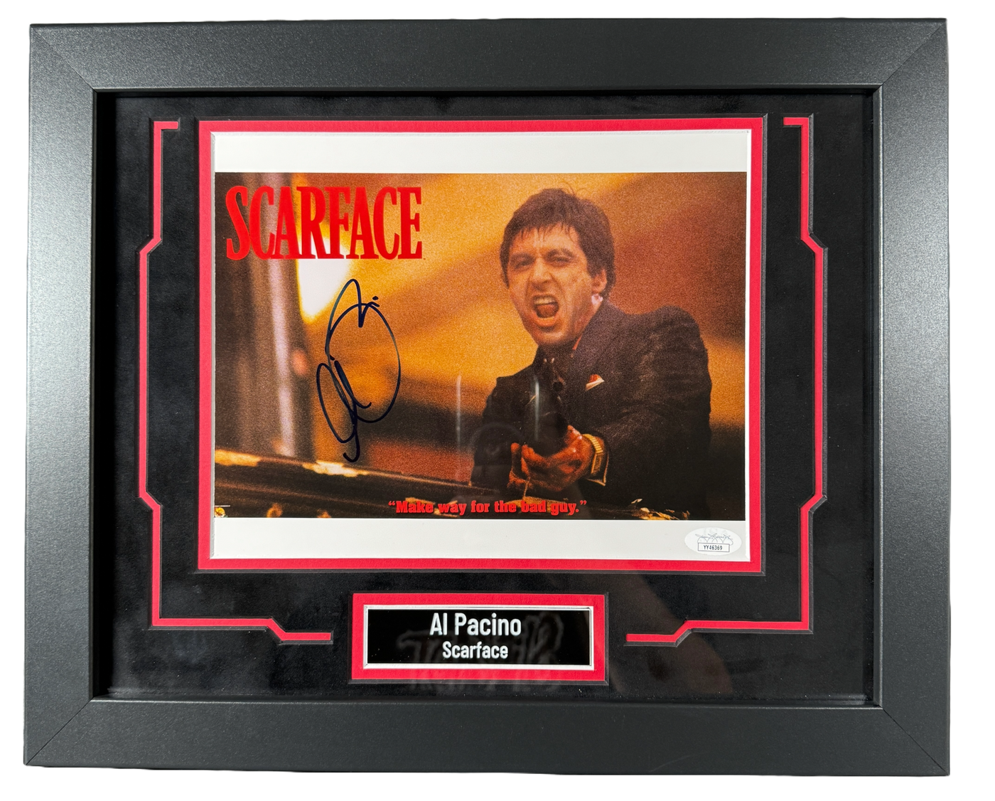 Al Pacino Signed A Custom Framed 8x10 Photo Scarface Authentic Autographed JSA COA