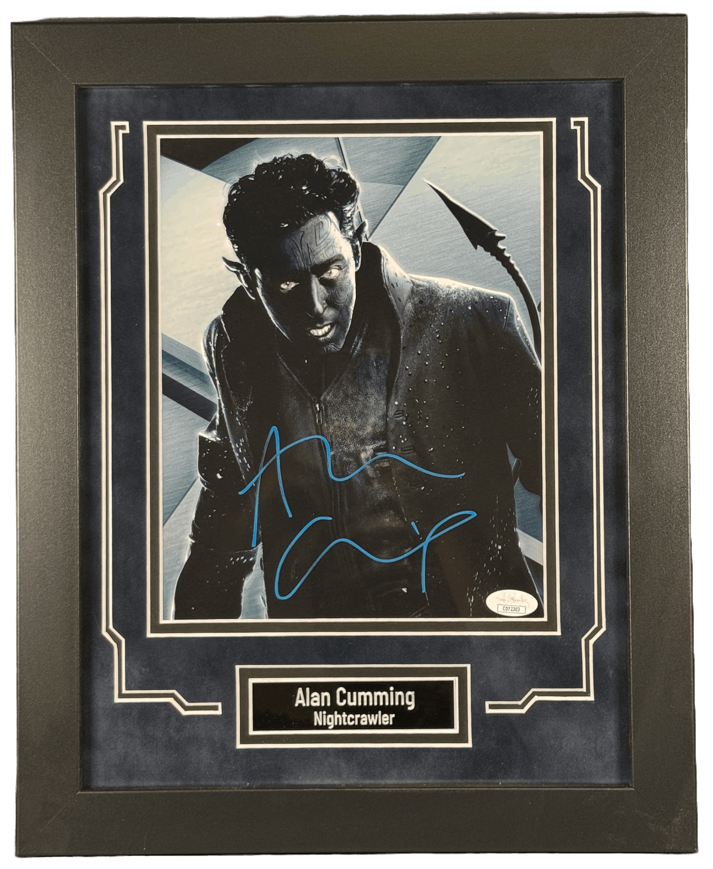 Alan Cumming Signed Custom Framed 8x10 Photo X-Men Nightcrawler JSA COA